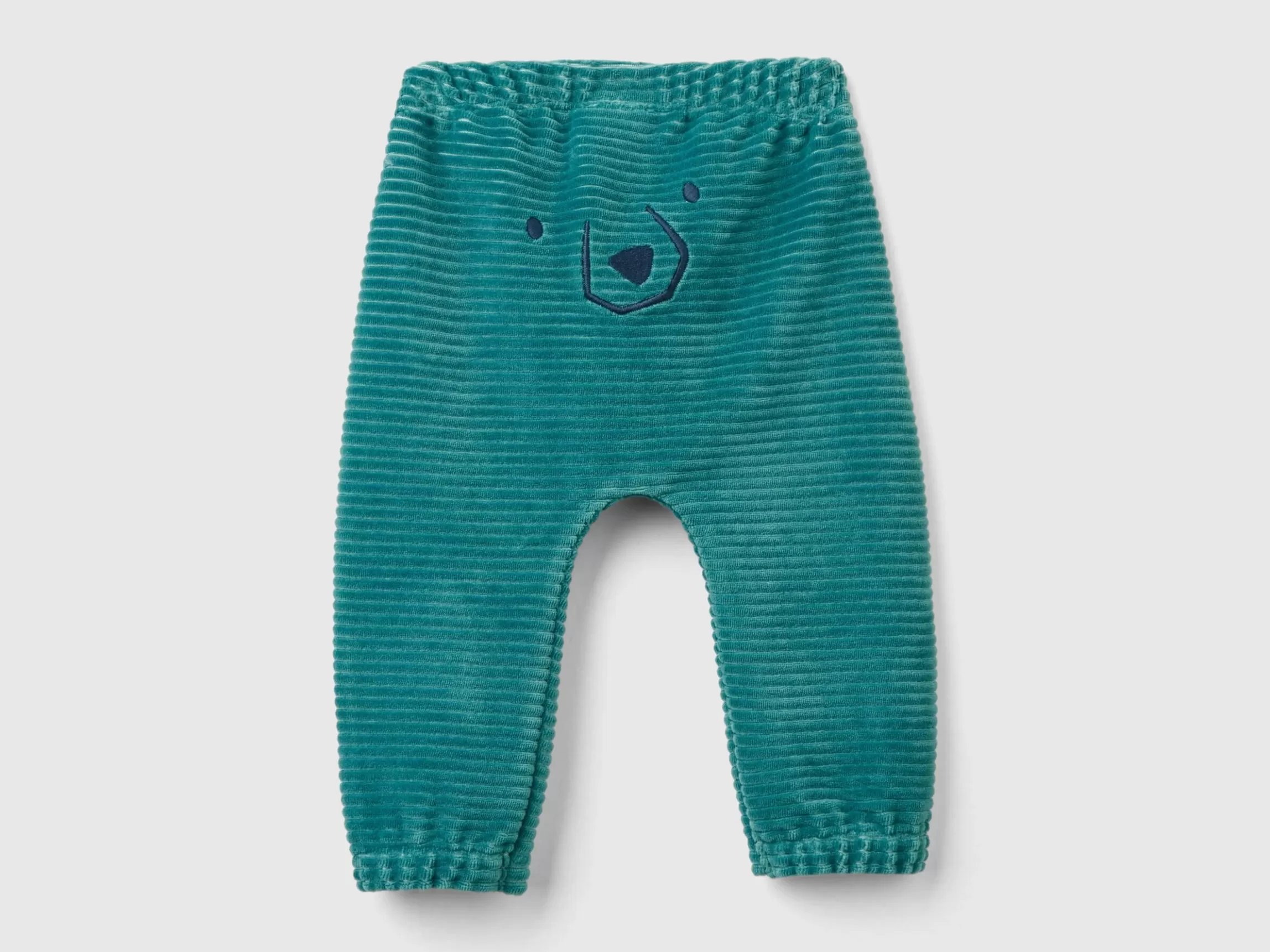 United Colors of Benetton Chenille trousers with embroidery