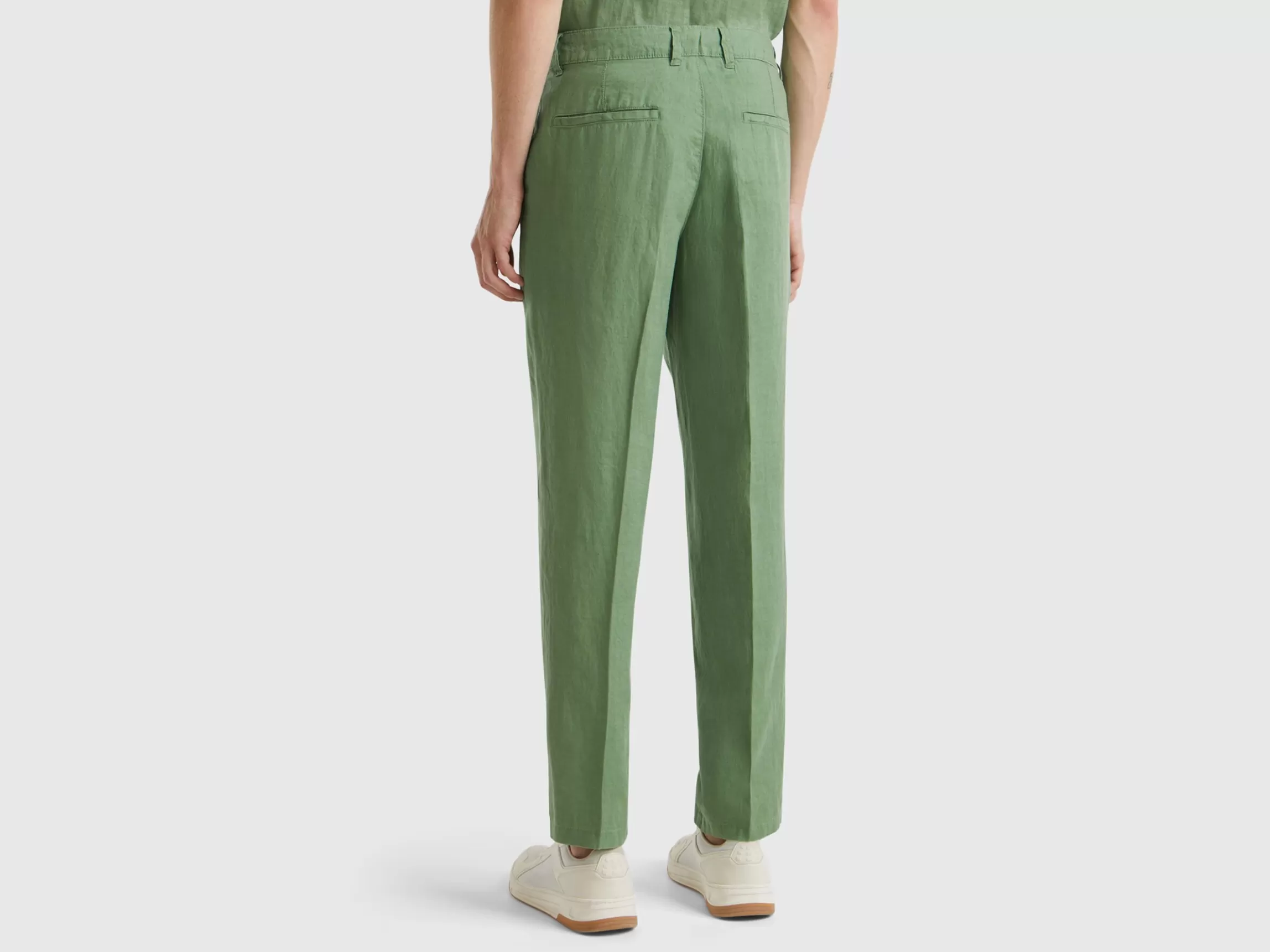 United Colors of Benetton Chinos in pure linen