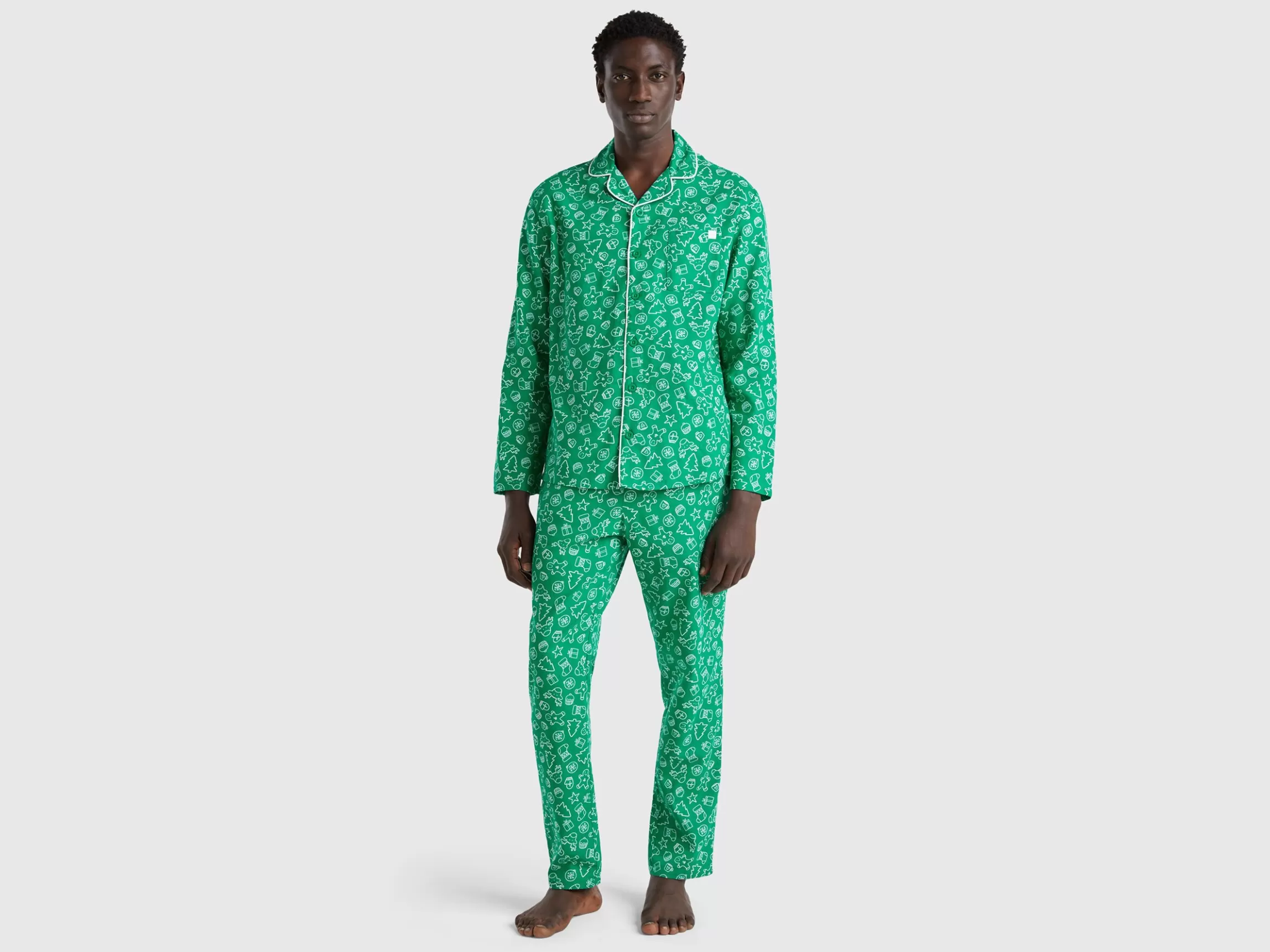 United Colors of Benetton Christmas flannel pyjamas