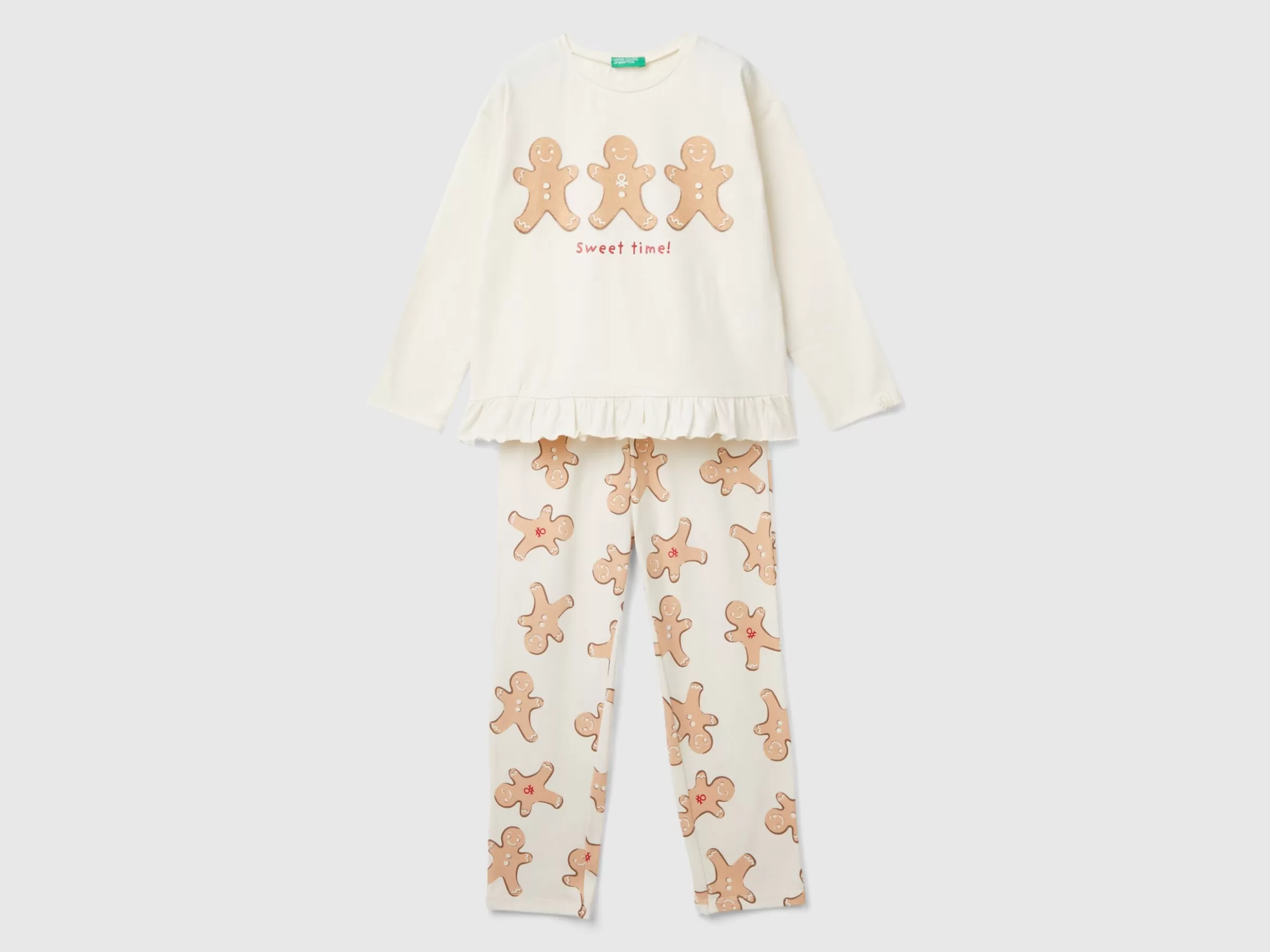 United Colors of Benetton Christmas pyjamas in warm stretch cotton