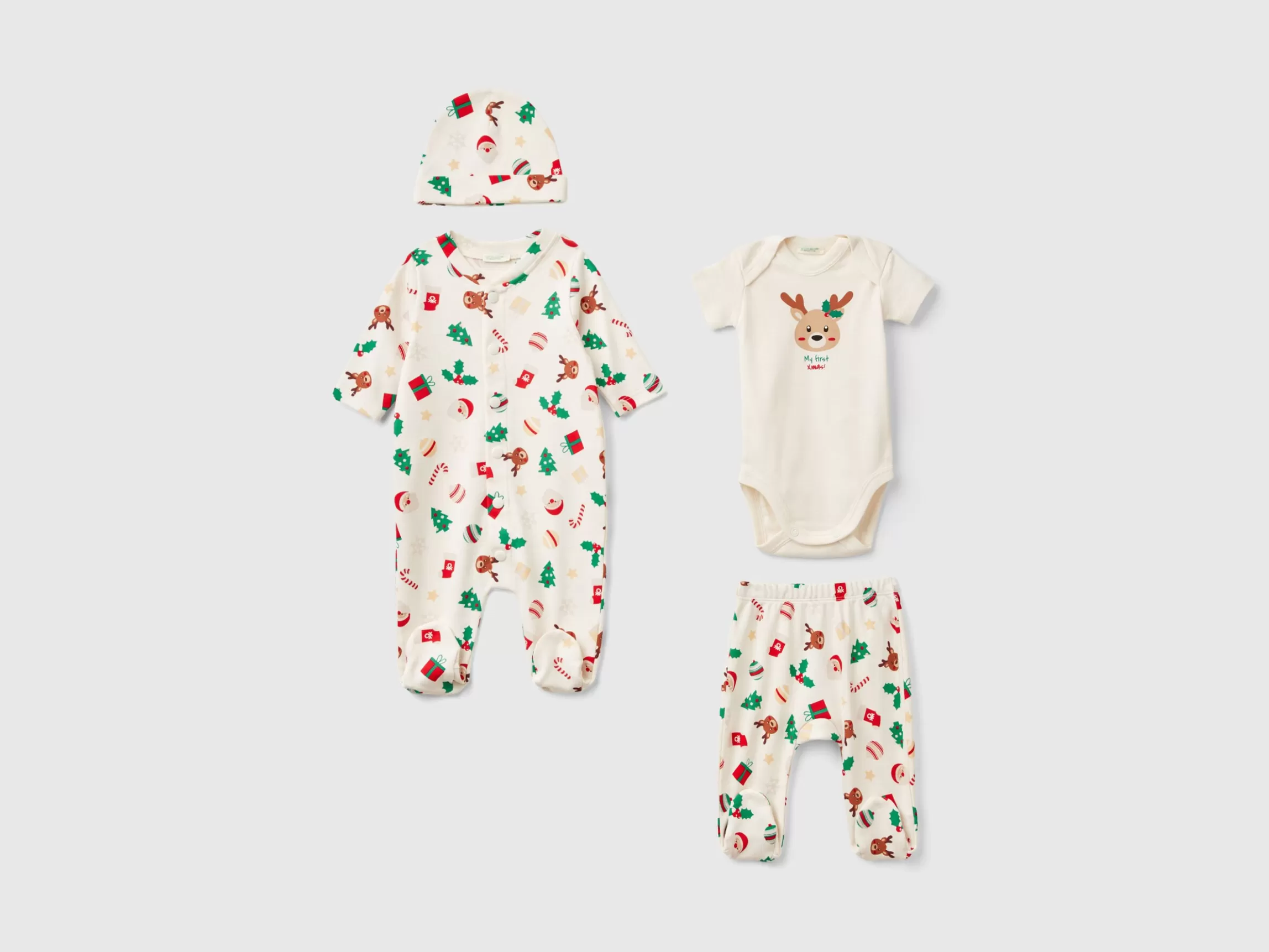 United Colors of Benetton Christmas set in pure cotton