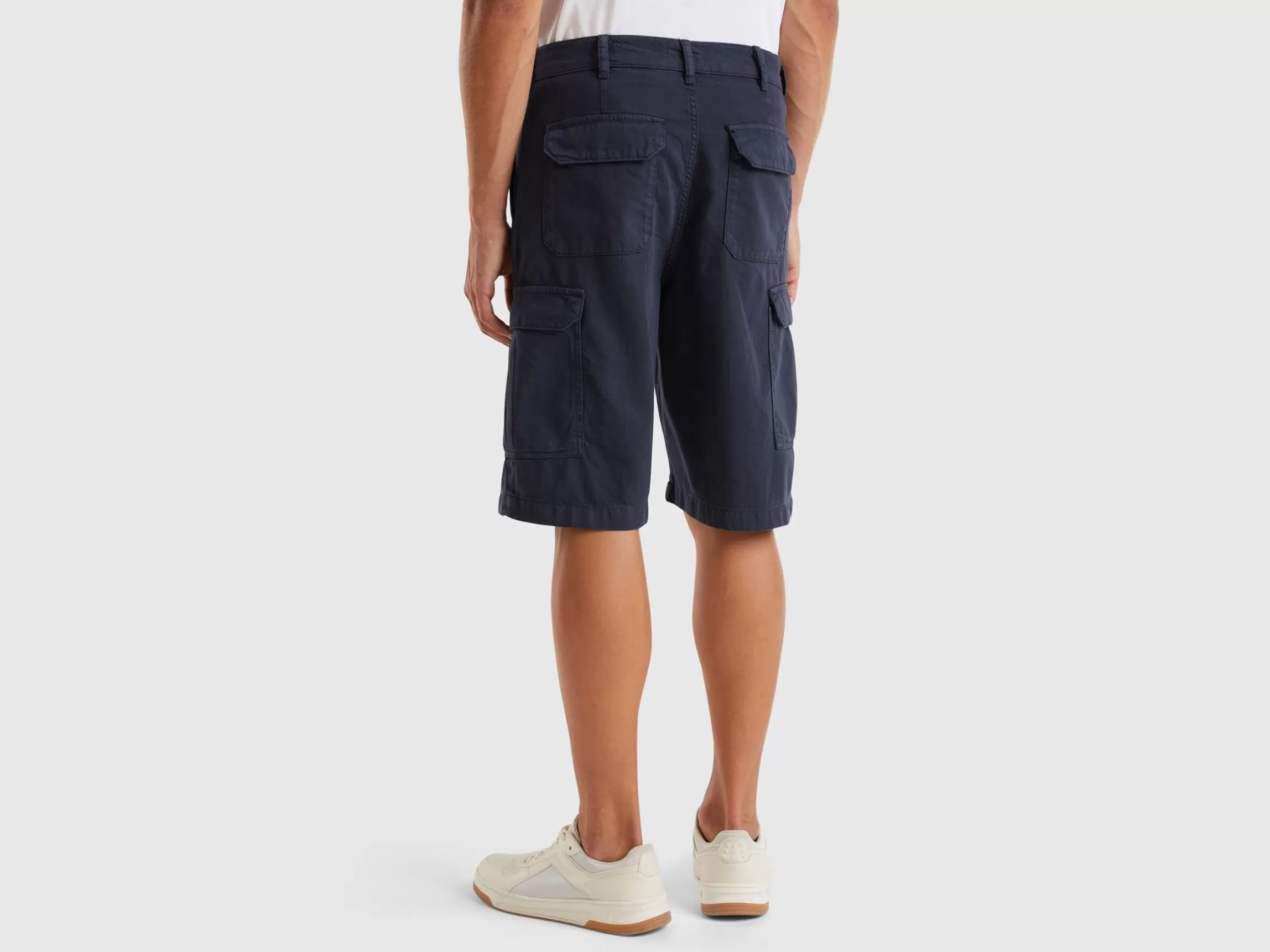 United Colors of Benetton Cotton blend cargo shorts