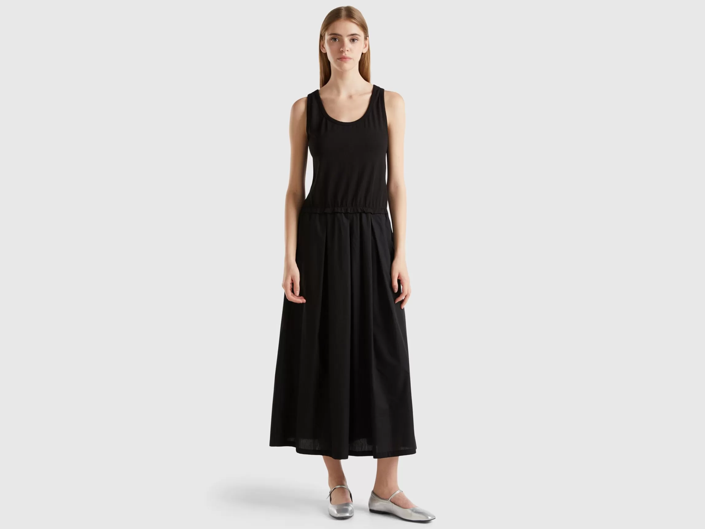 United Colors of Benetton Cotton midi dress