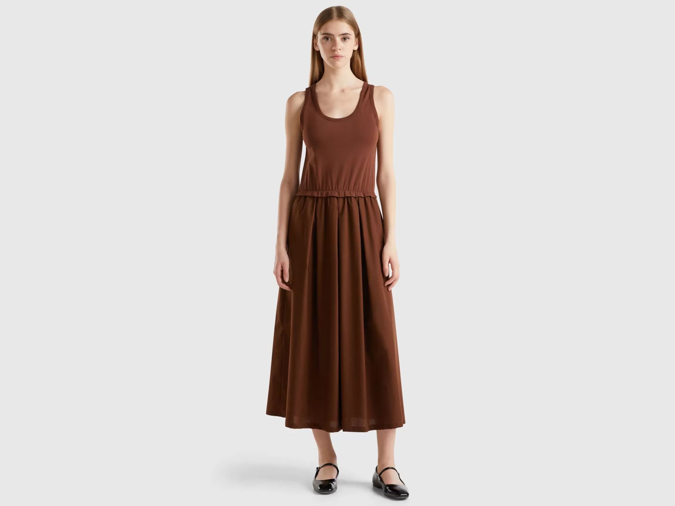 United Colors of Benetton Cotton midi dress