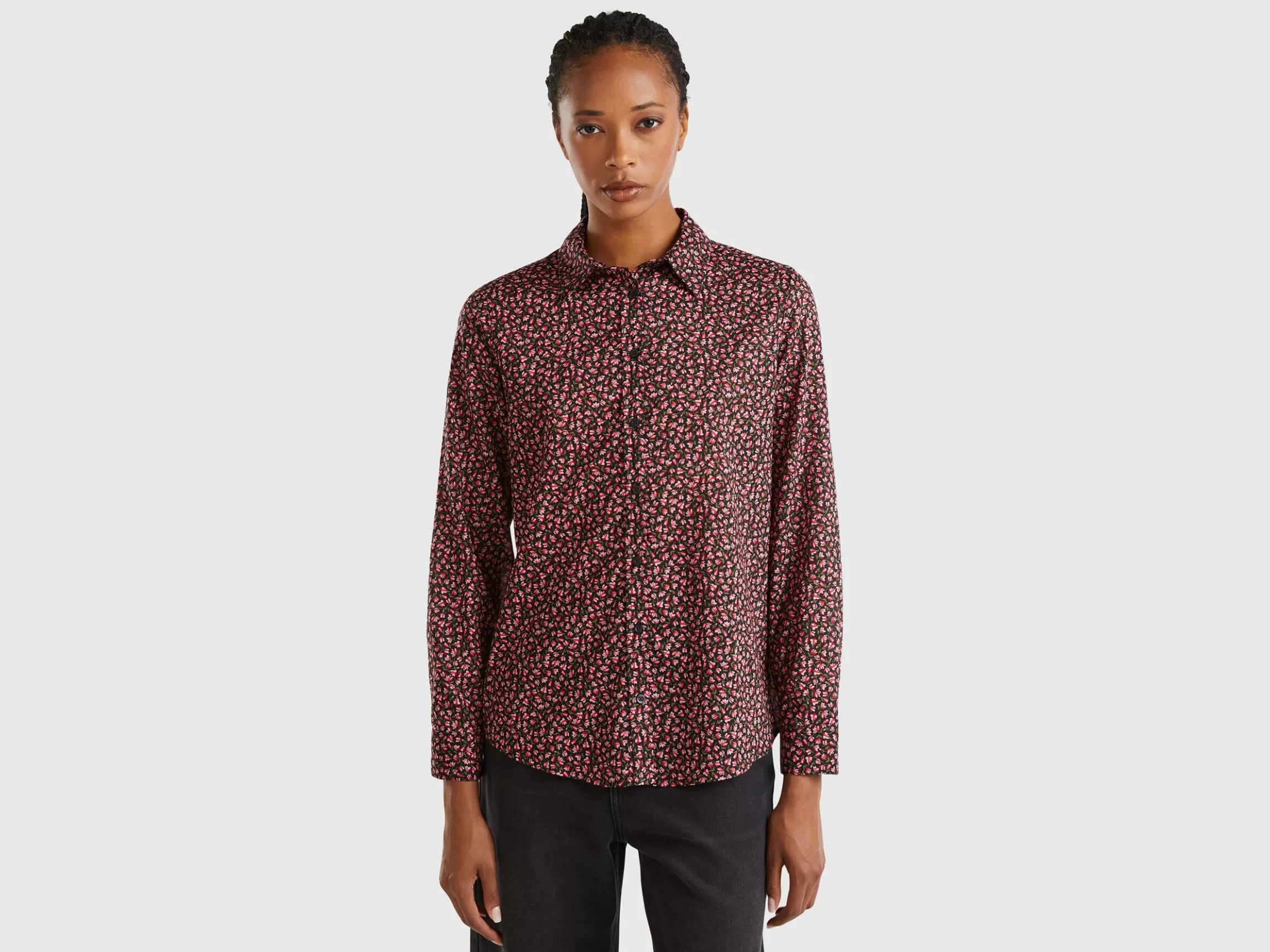 United Colors of Benetton 100% cotton patterned shirt