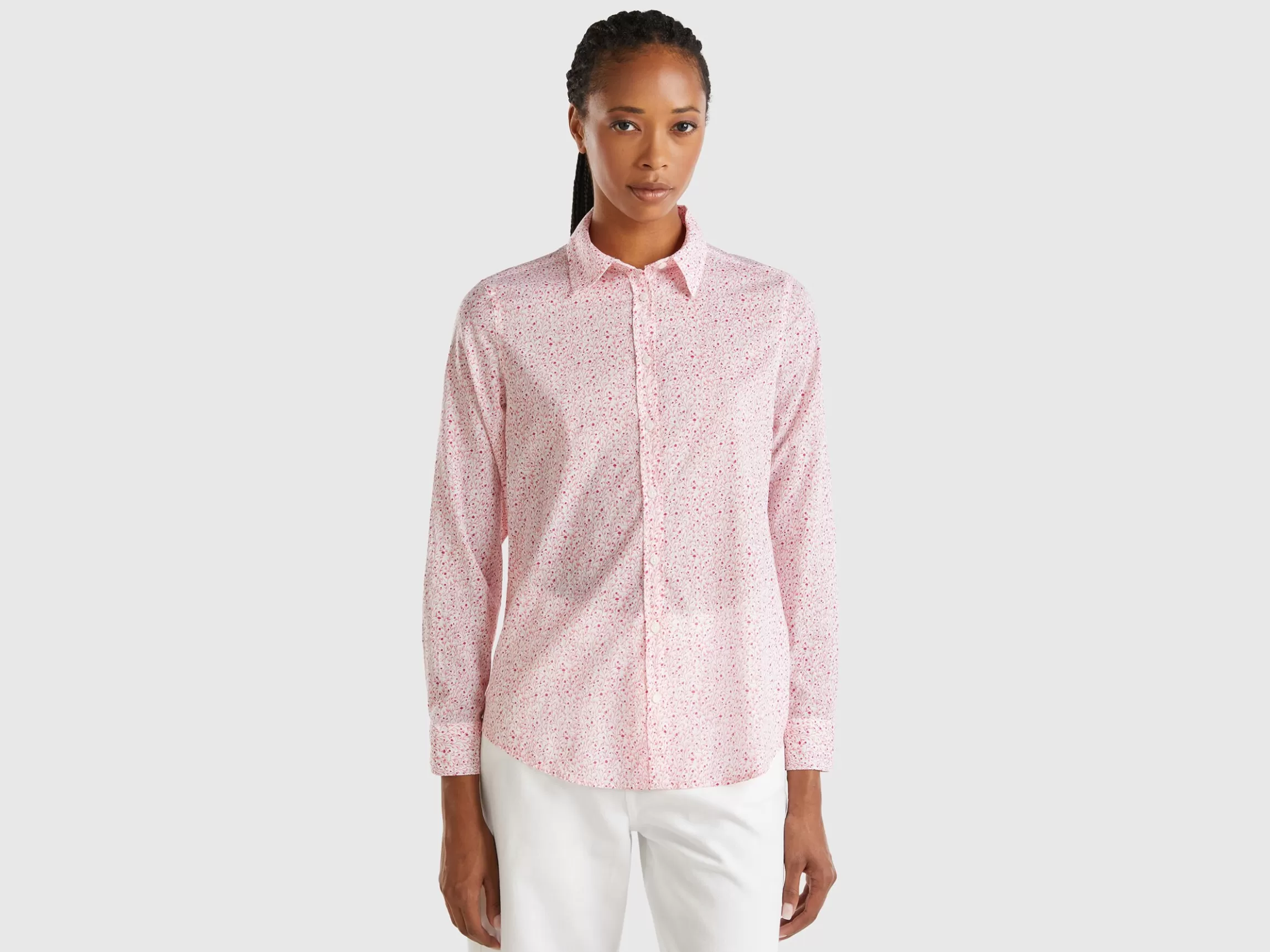 United Colors of Benetton 100% cotton patterned shirt