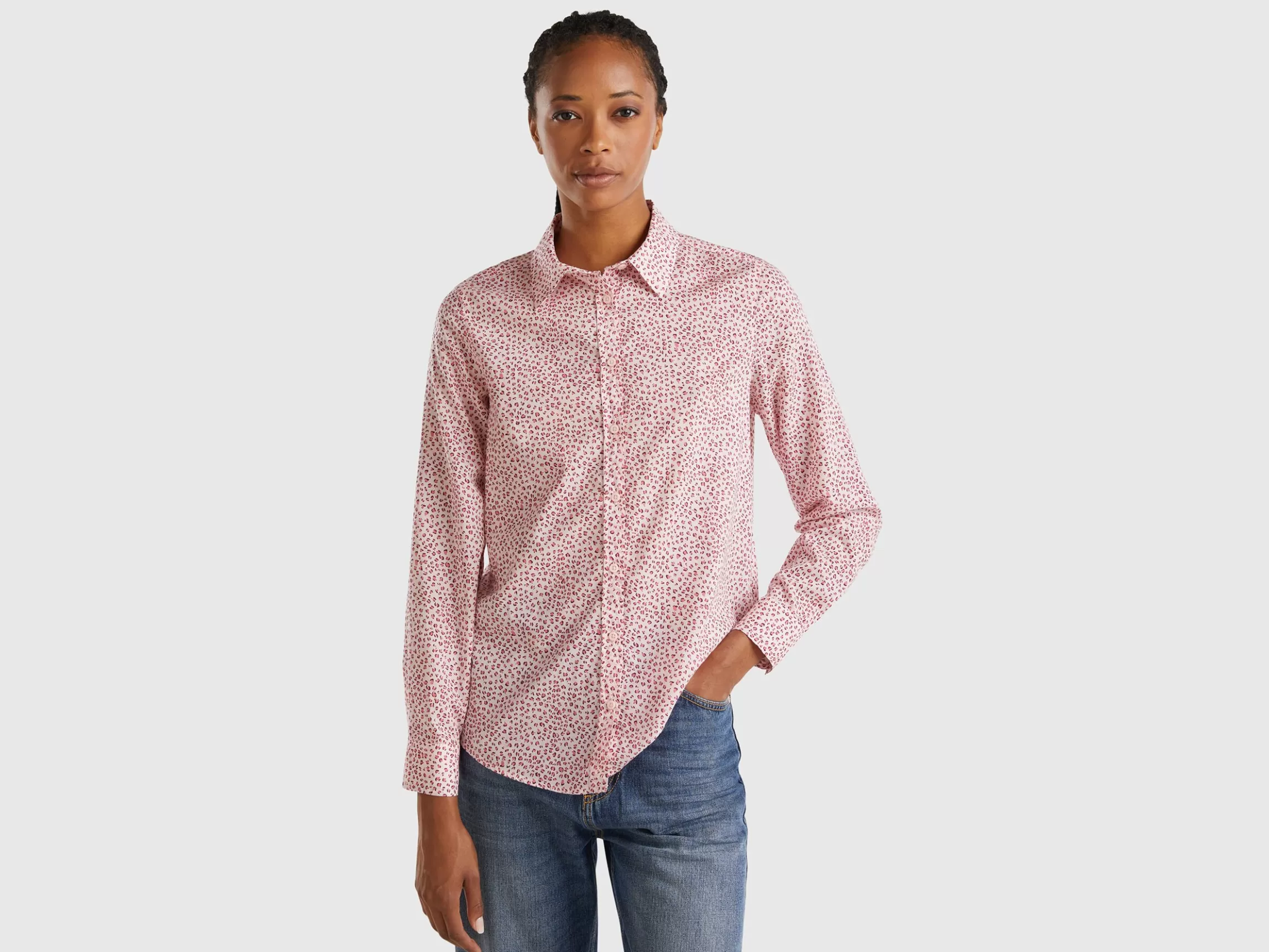 United Colors of Benetton 100% cotton patterned shirt