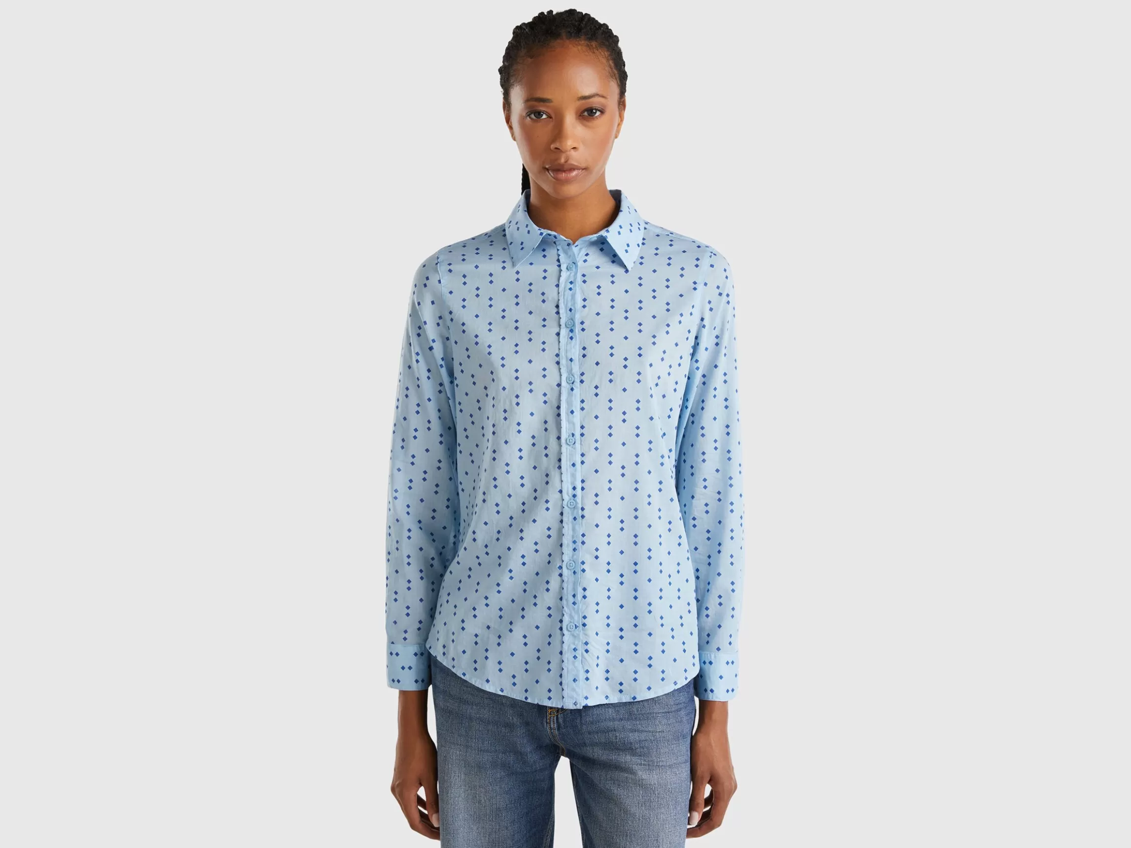 United Colors of Benetton 100% cotton patterned shirt