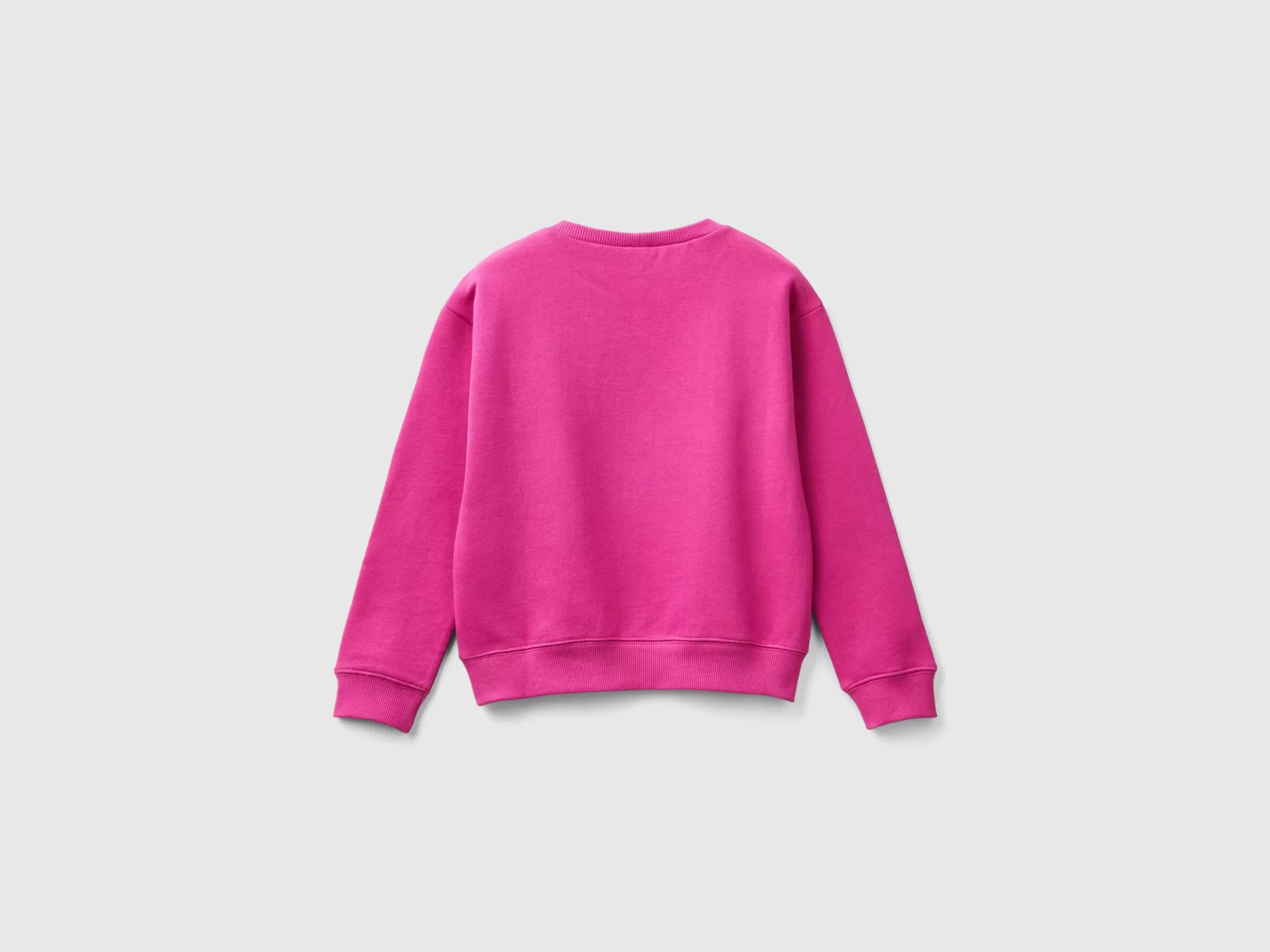 United Colors of Benetton 100% cotton sweatshirt with glittery logo