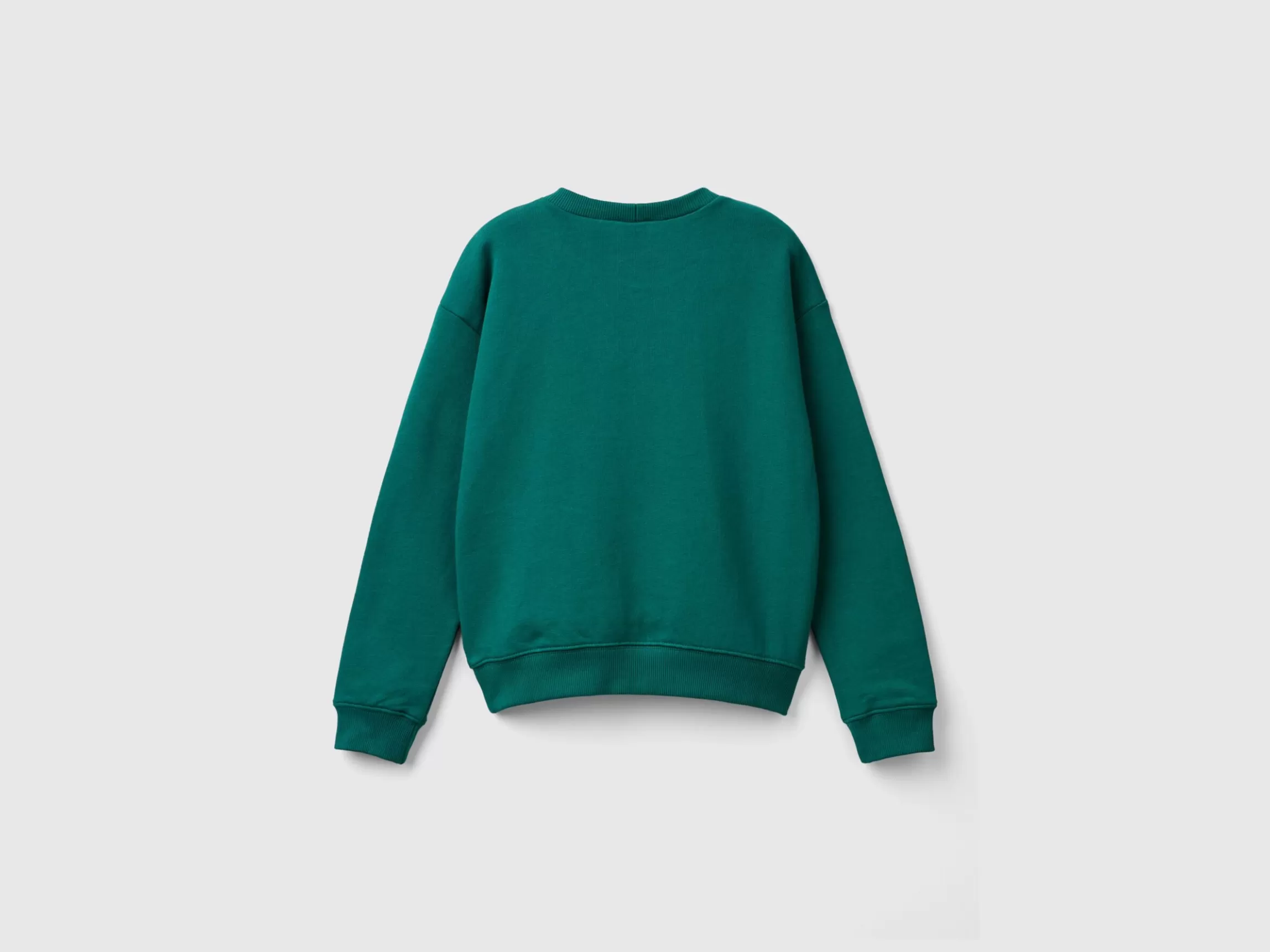 United Colors of Benetton 100% cotton sweatshirt with glittery logo