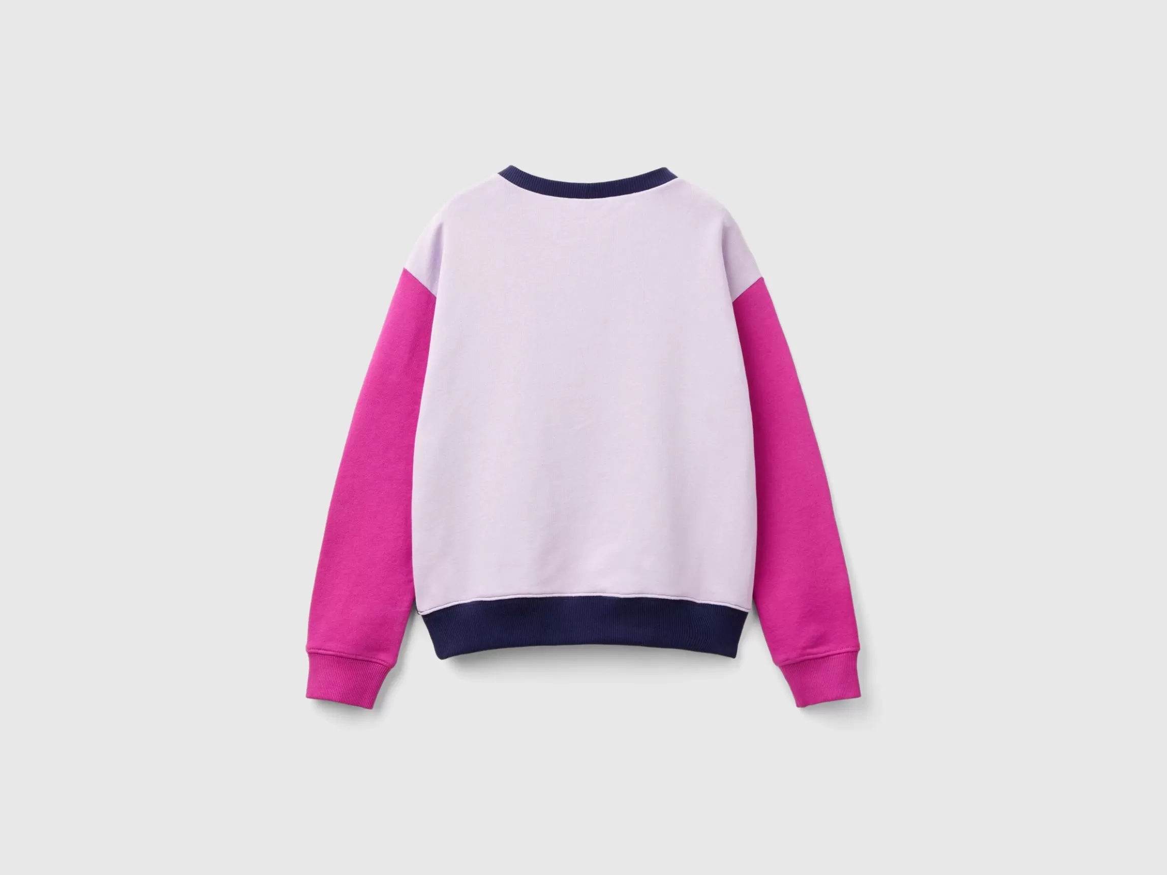 United Colors of Benetton 100% cotton sweatshirt with glittery logo