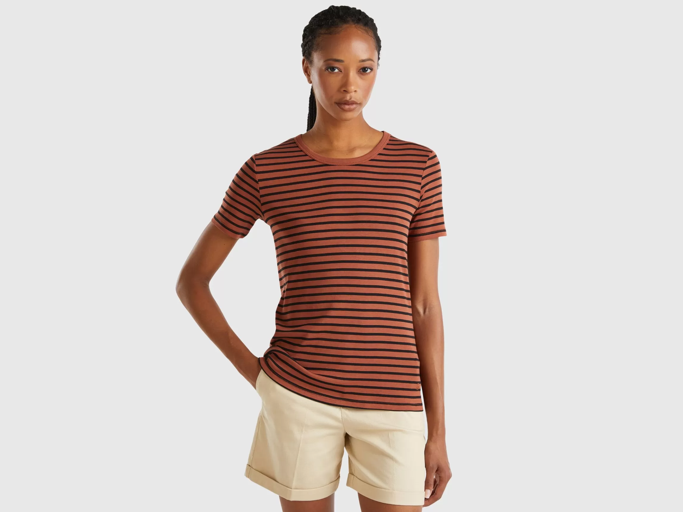 United Colors of Benetton Crew neck striped t-shirt