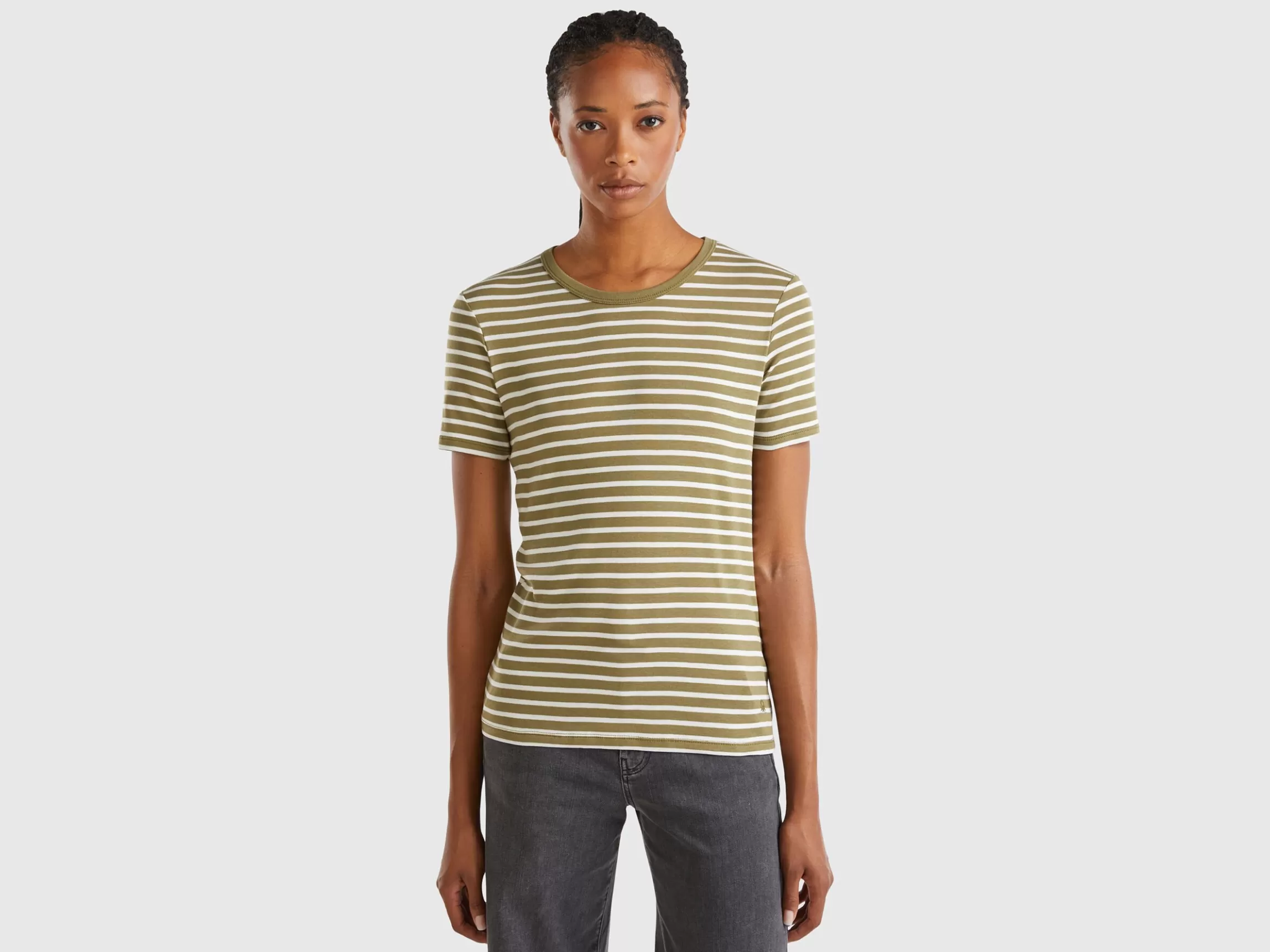 United Colors of Benetton Crew neck striped t-shirt