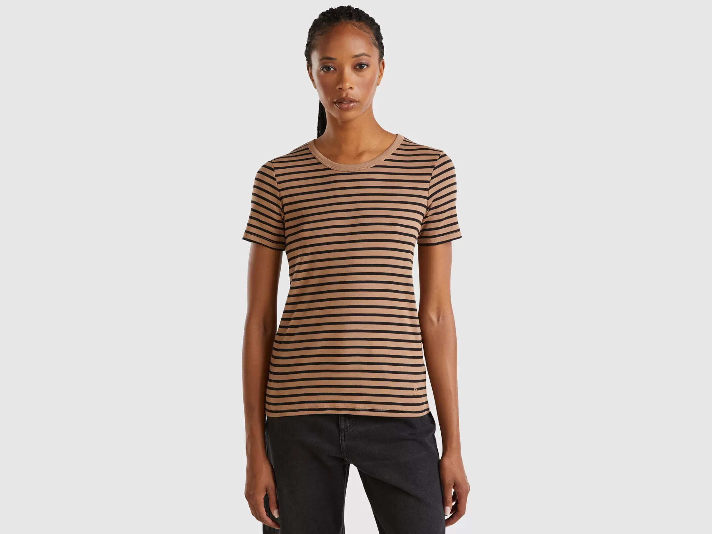 United Colors of Benetton Crew neck striped t-shirt