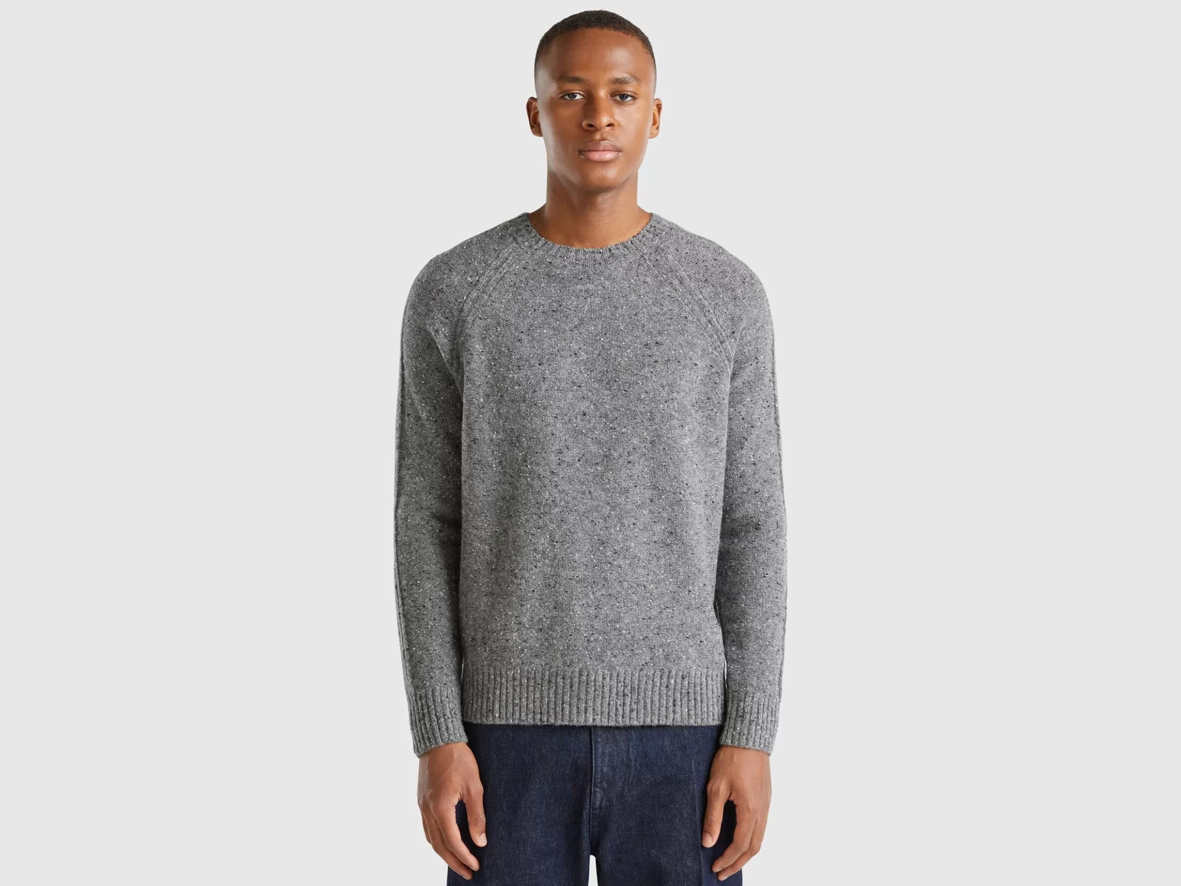 United Colors of Benetton Crew neck sweater in wool blend