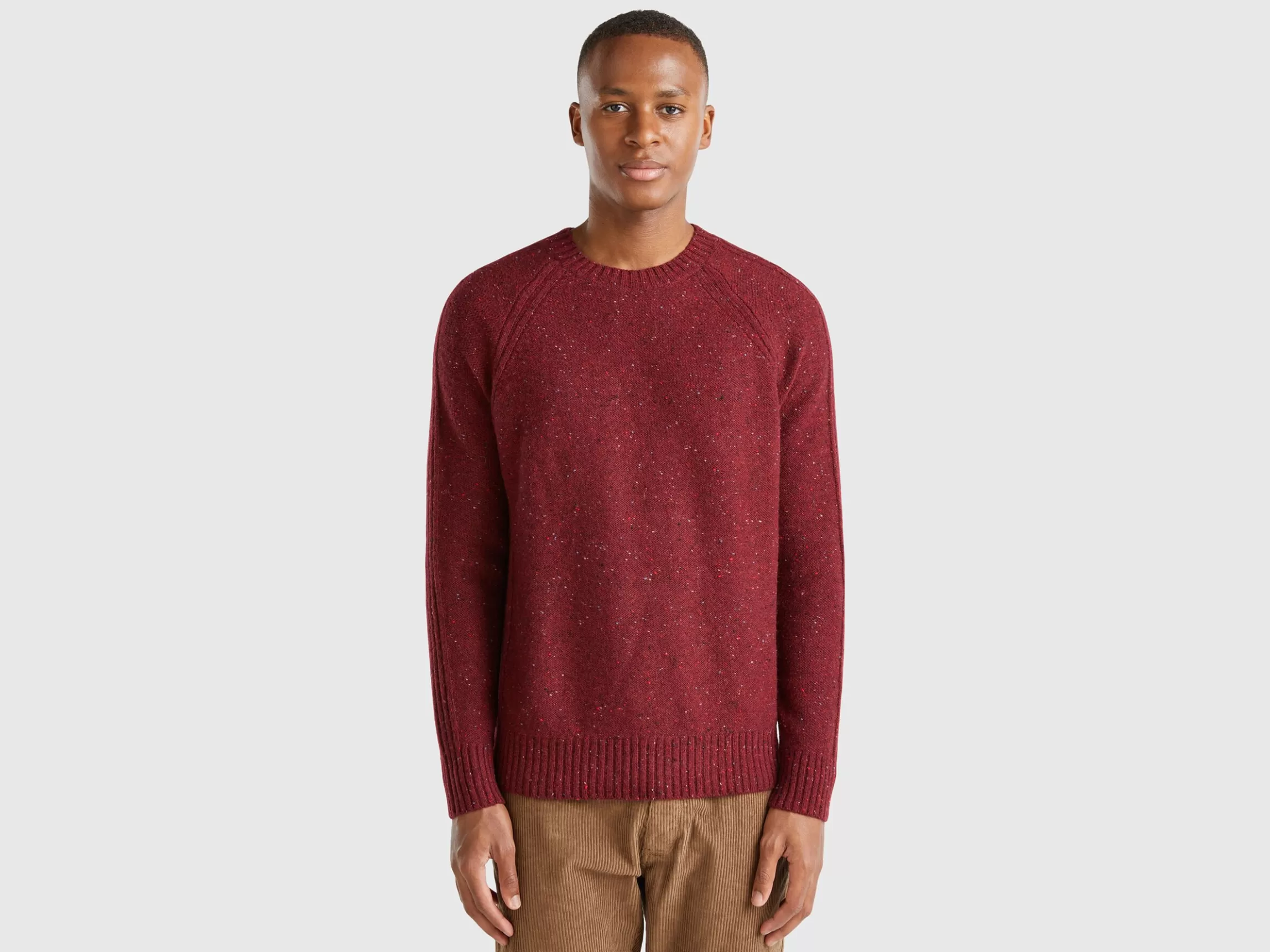 United Colors of Benetton Crew neck sweater in wool blend