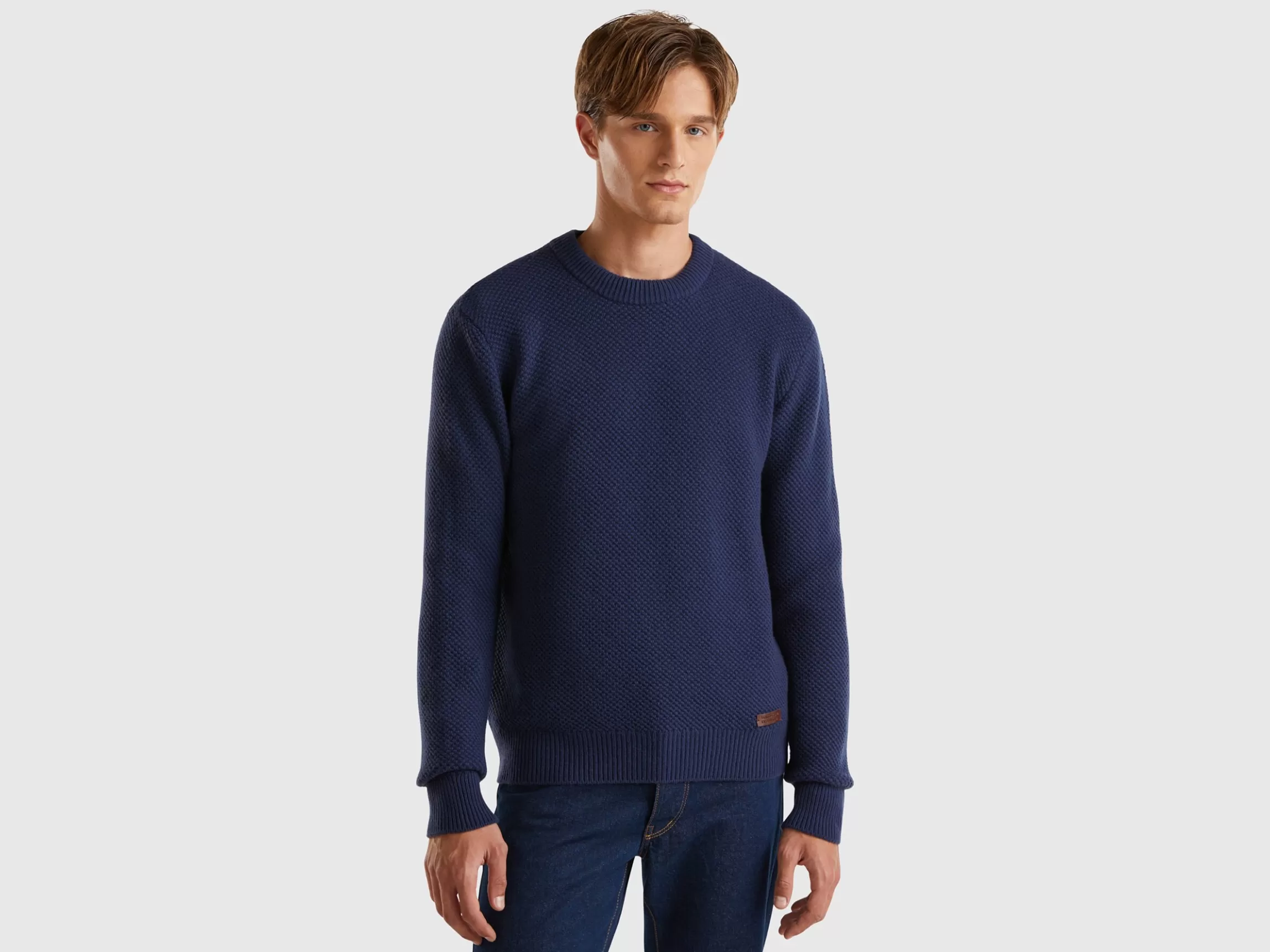 United Colors of Benetton Crew neck sweater in wool blend