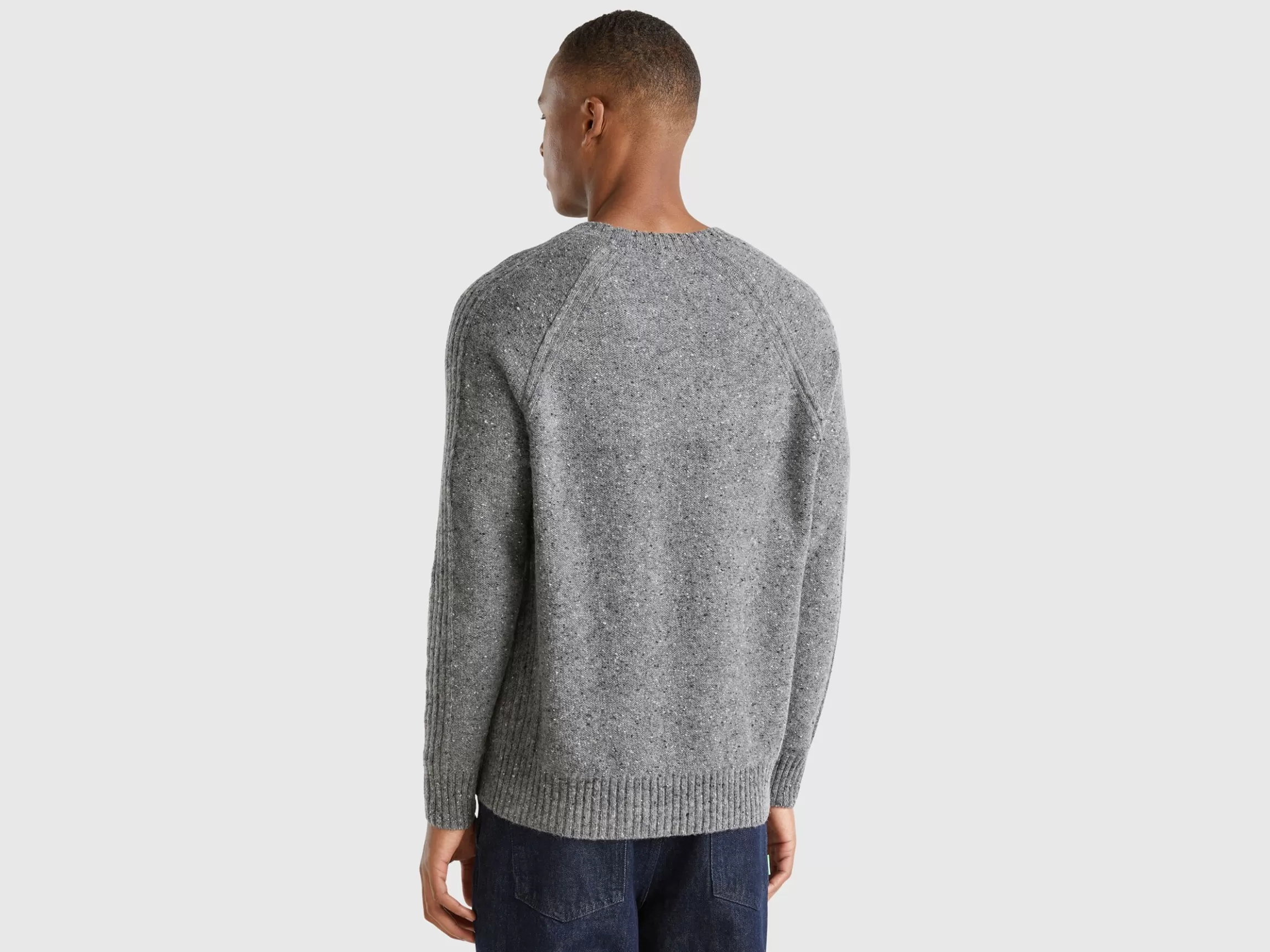 United Colors of Benetton Crew neck sweater in wool blend