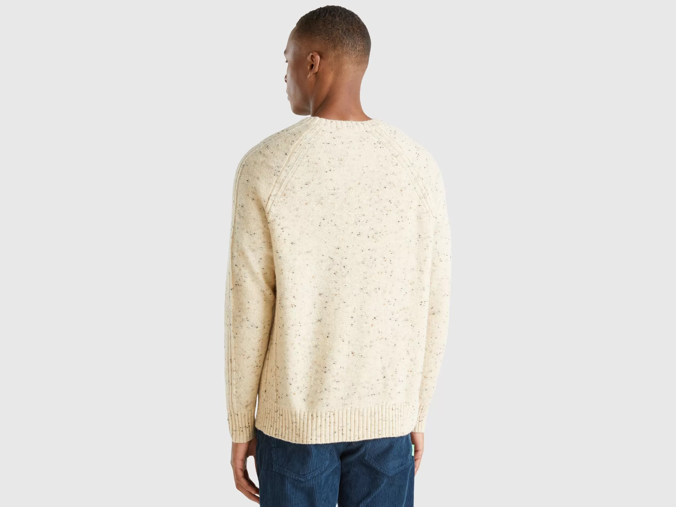 United Colors of Benetton Crew neck sweater in wool blend