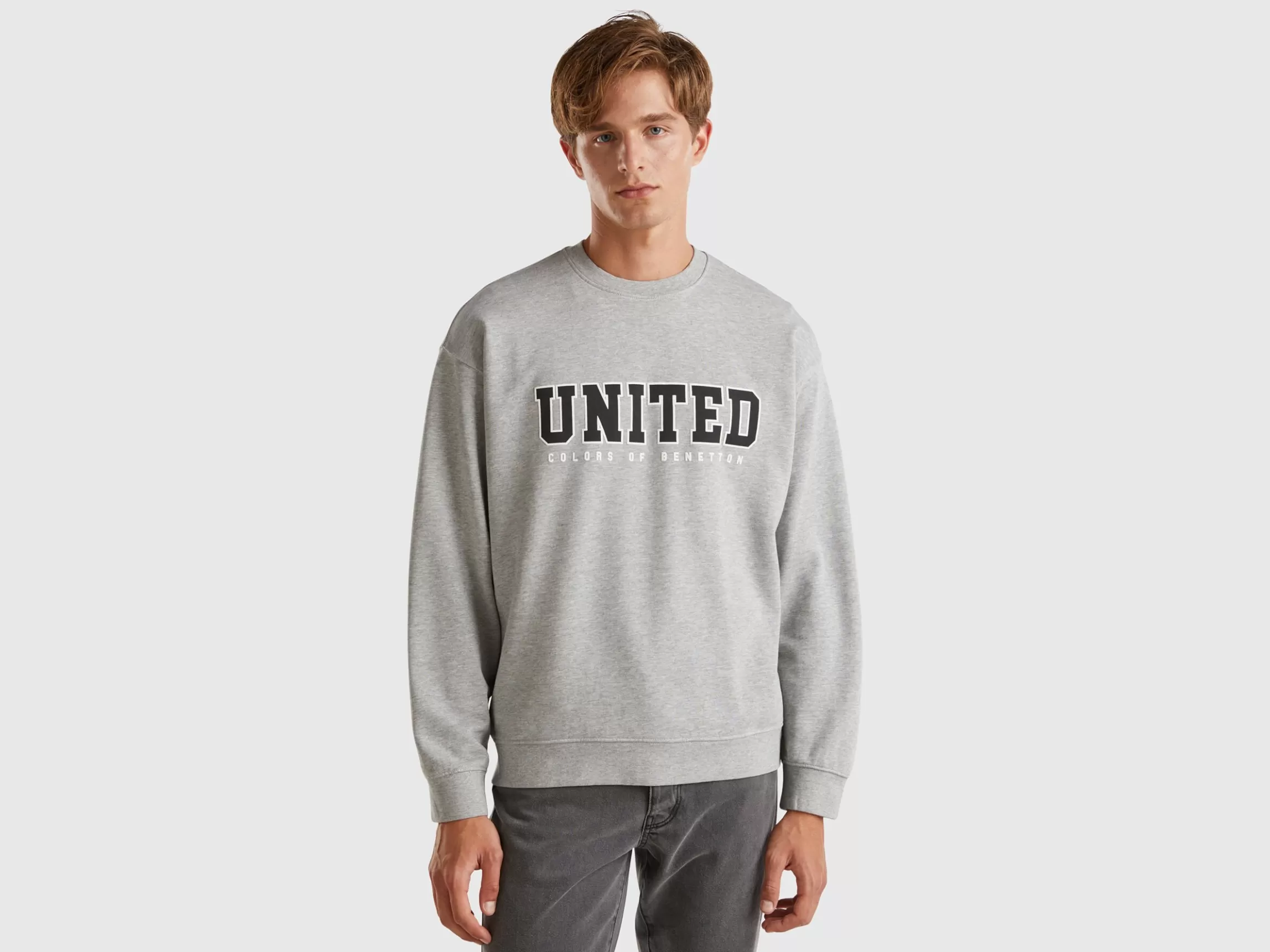 United Colors of Benetton Crew neck sweatshirt with logo print