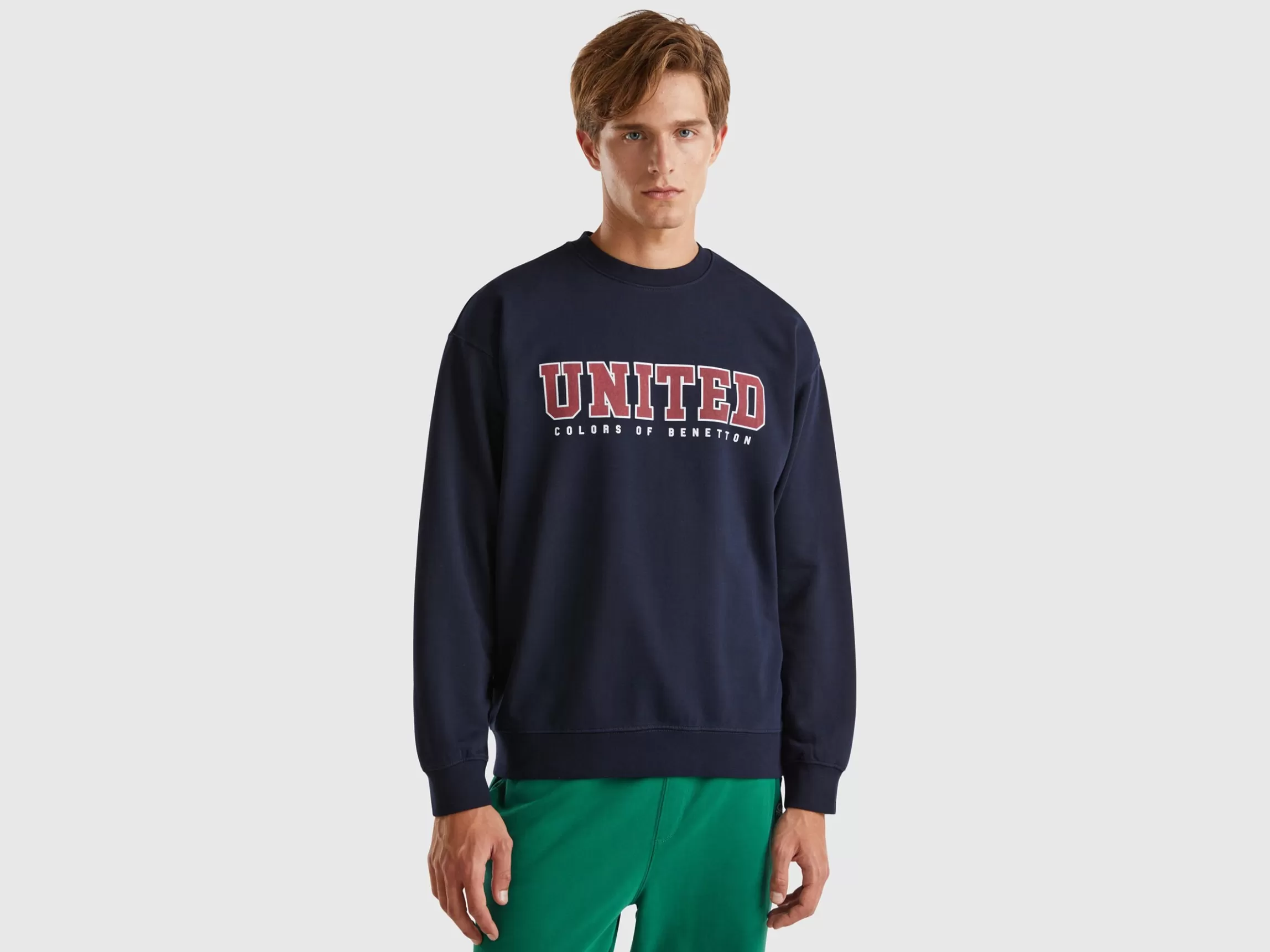 United Colors of Benetton Crew neck sweatshirt with logo print