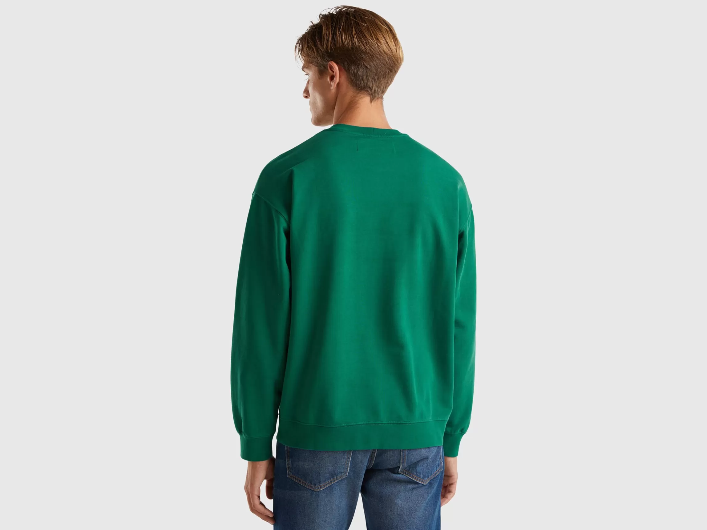 United Colors of Benetton Crew neck sweatshirt with logo print