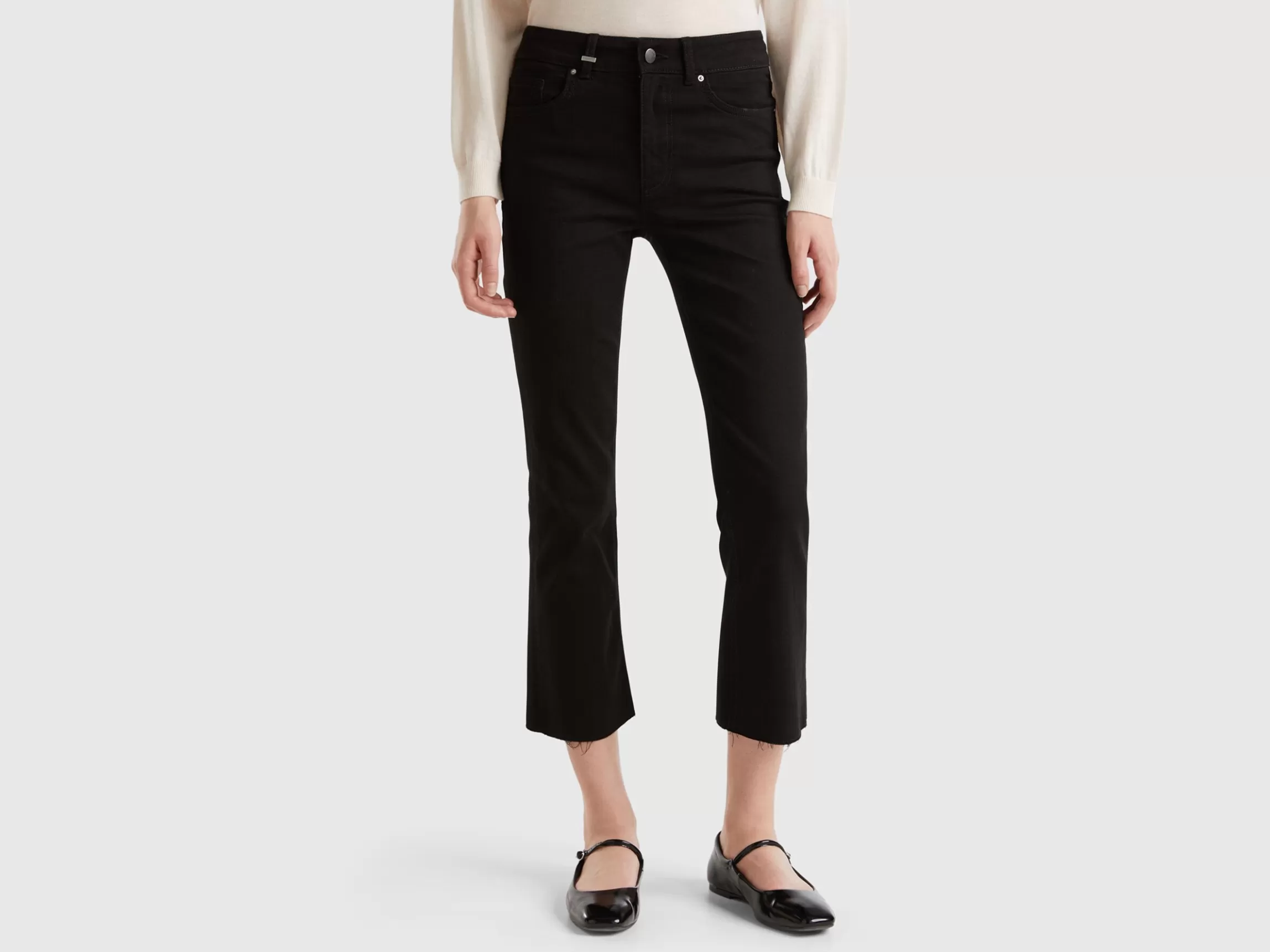 United Colors of Benetton Cropped jeans in recycled cotton