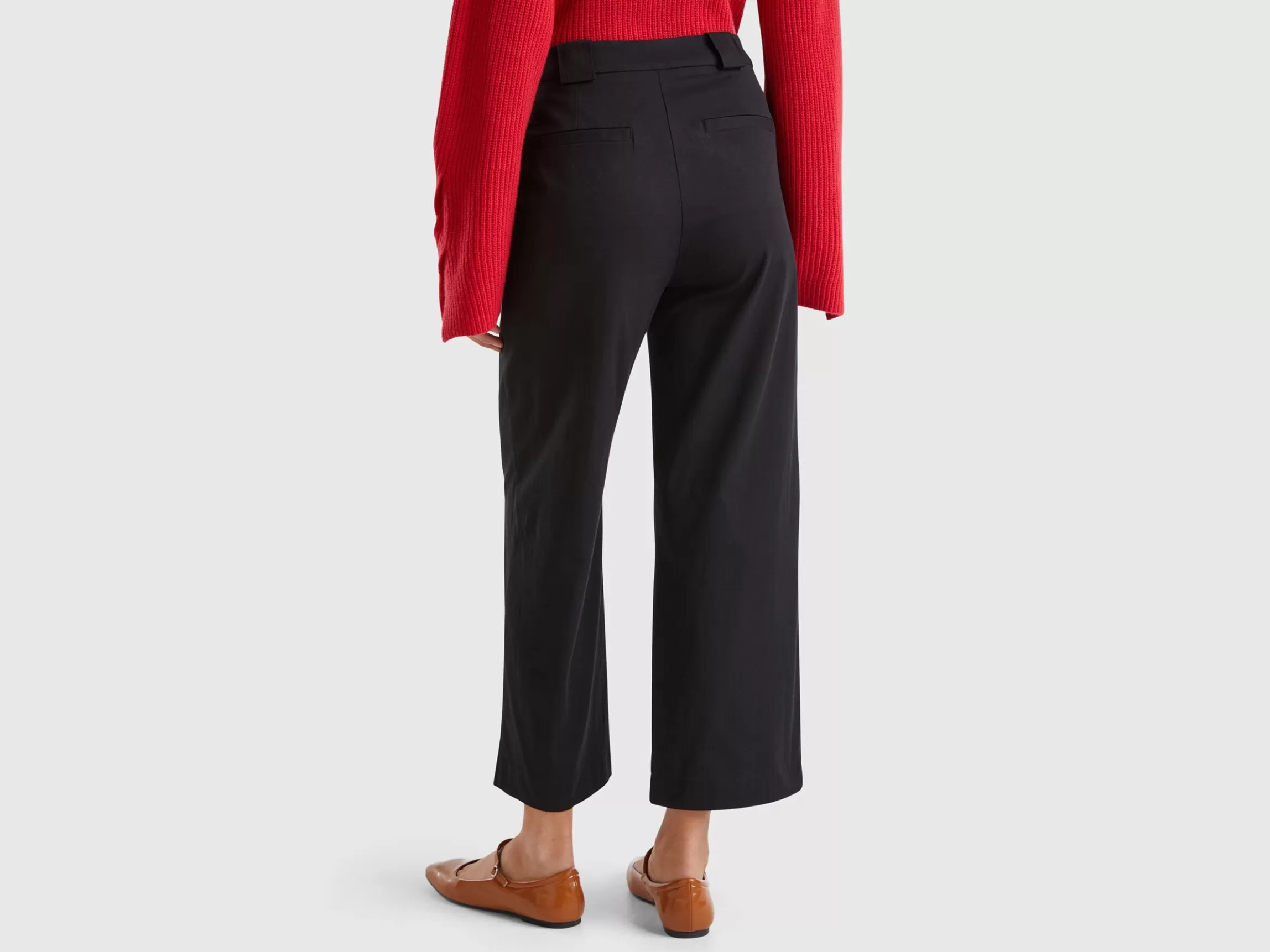 United Colors of Benetton Cropped straight leg trousers