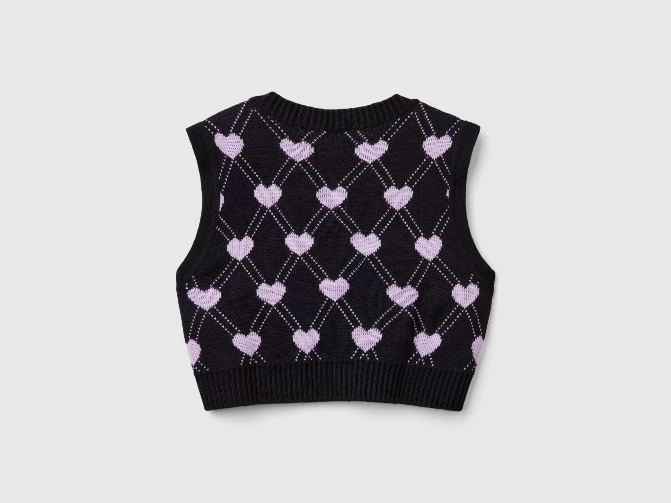 United Colors of Benetton Cropped vest with heart motif