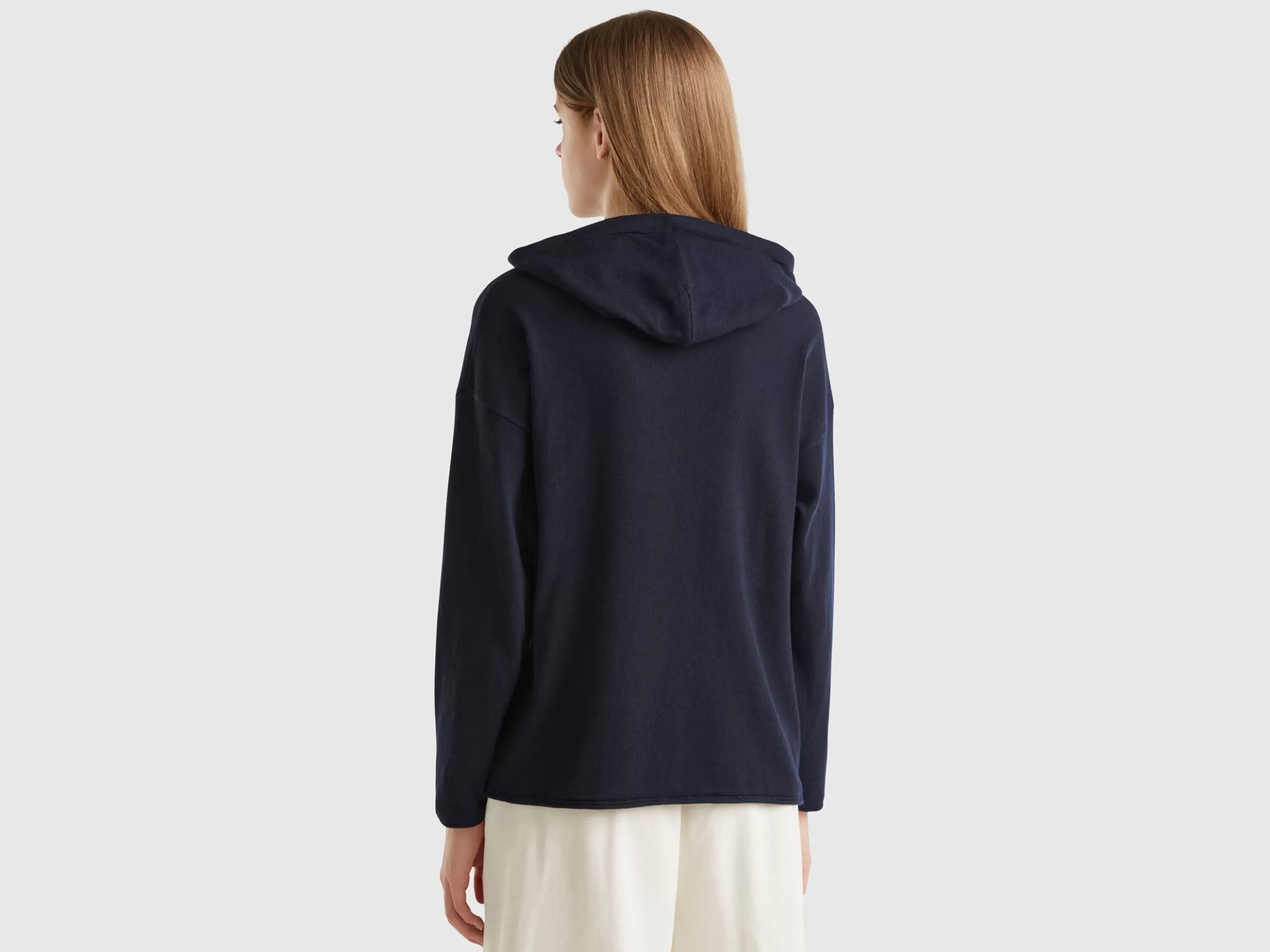 United Colors of Benetton sweater in cashmere blend with hood