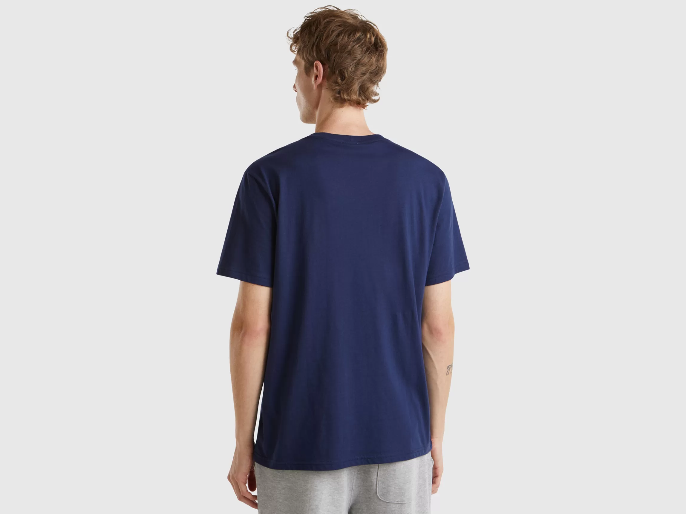 United Colors of Benetton t-shirt in organic cotton with multicolored logo