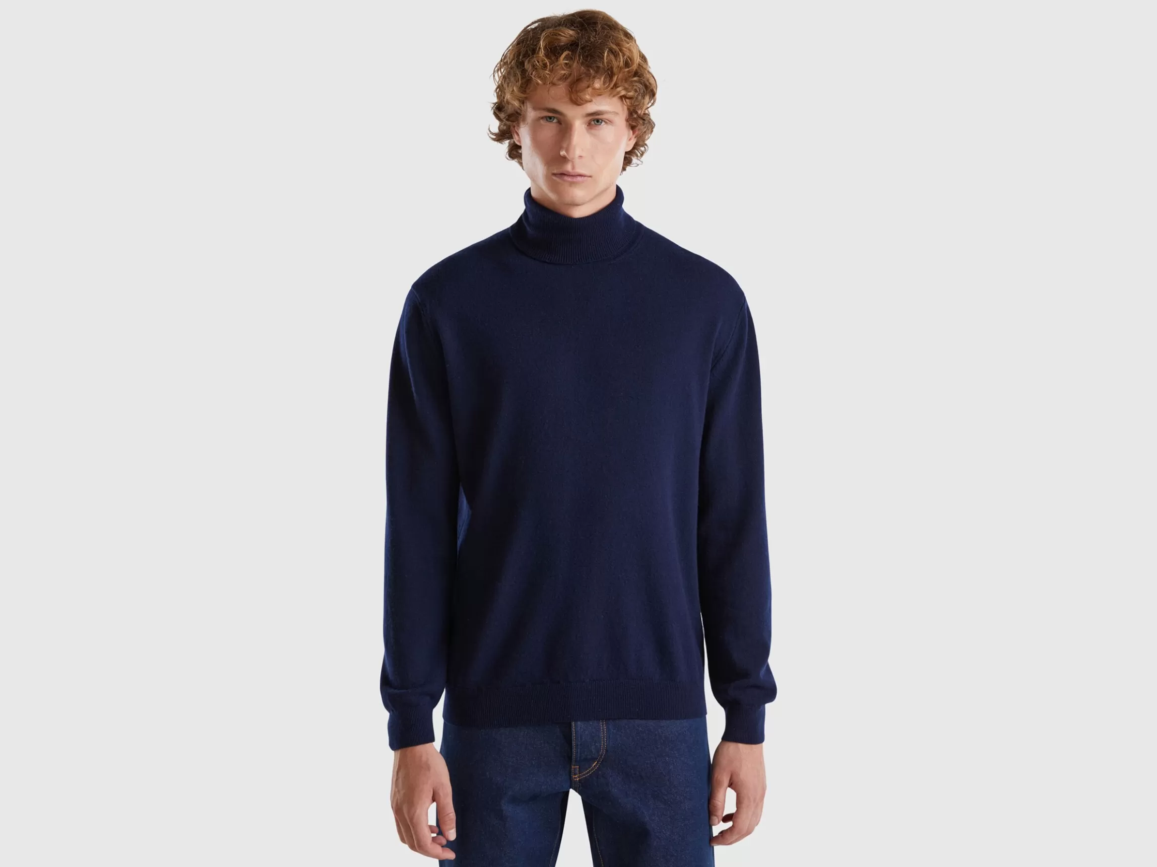 United Colors of Benetton turtleneck in pure Merino wool