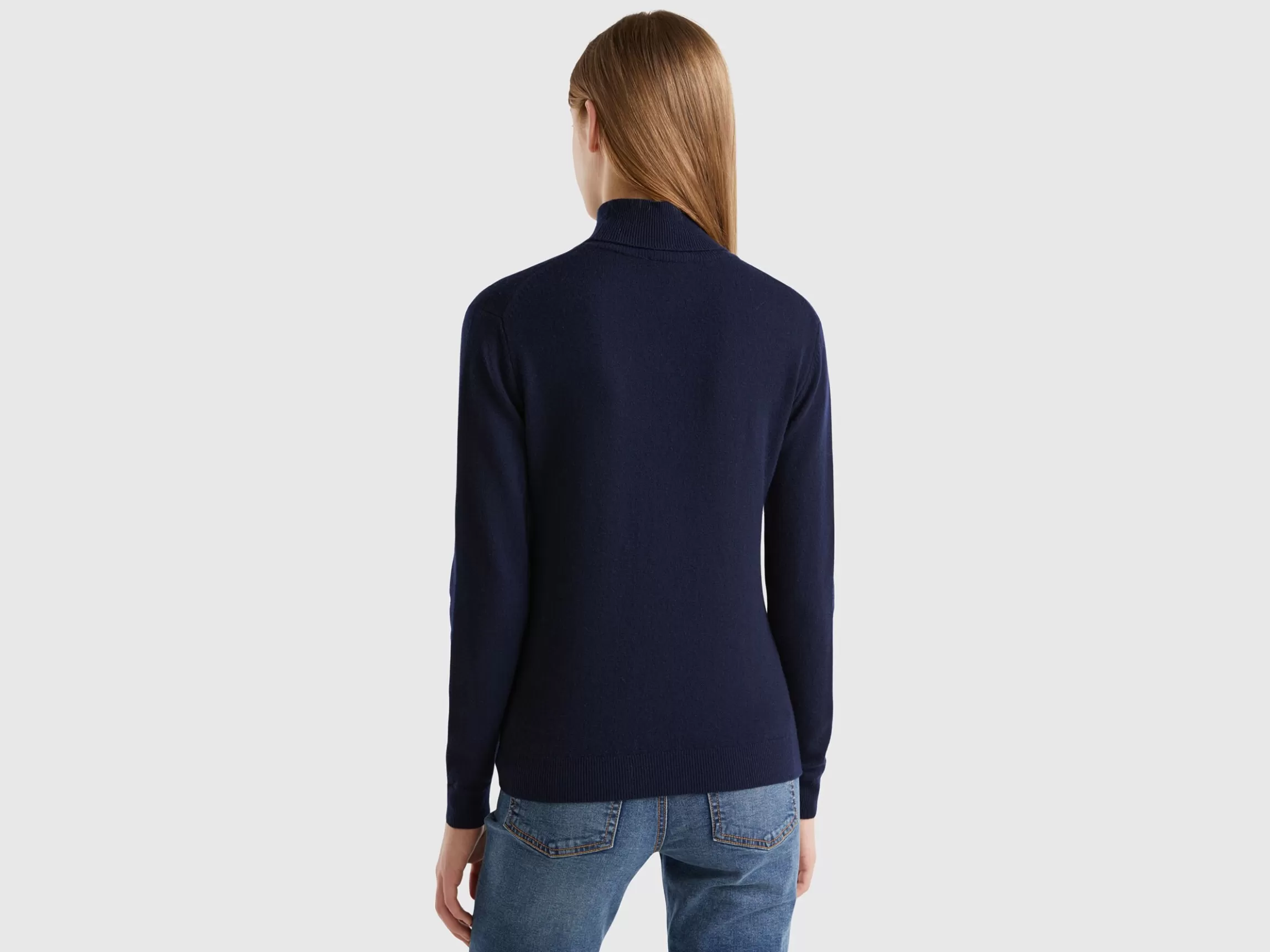 United Colors of Benetton turtleneck sweater in pure Merino wool