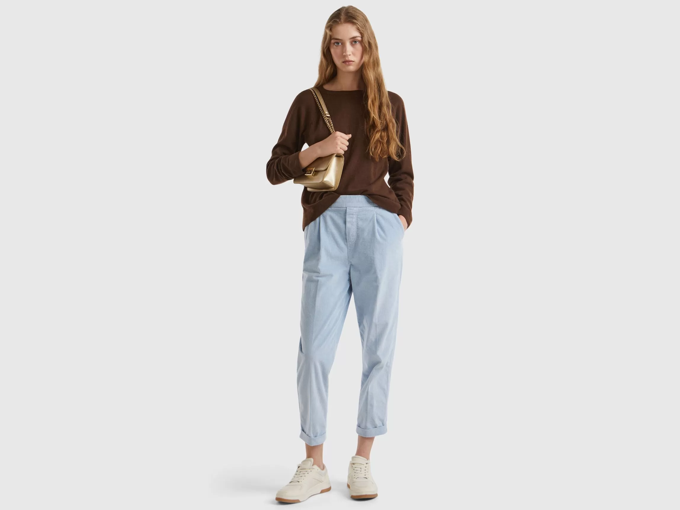 United Colors of Benetton crew neck sweater in wool and cashmere blend