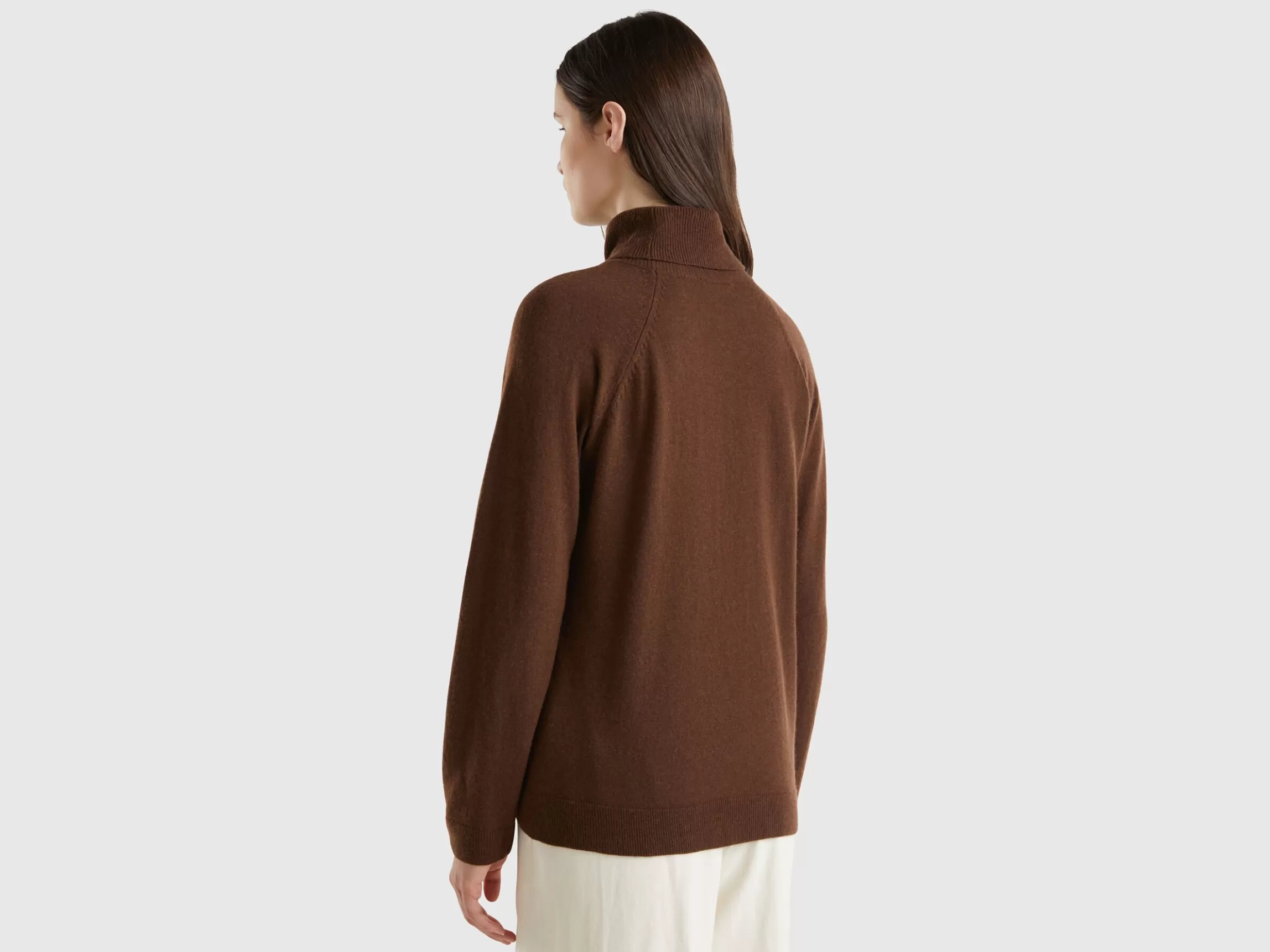 United Colors of Benetton turtleneck in wool and cashmere blend