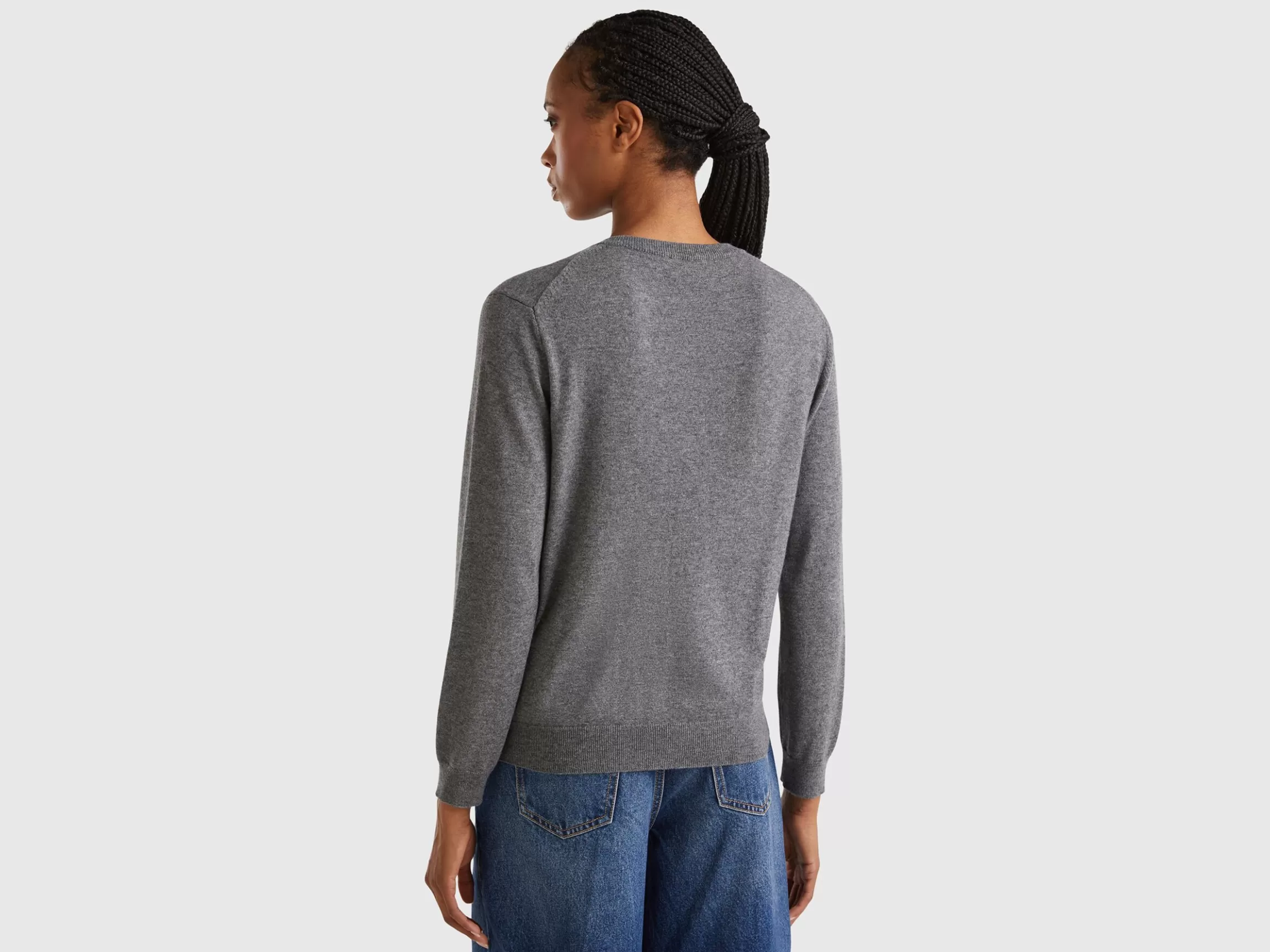 United Colors of Benetton cardigan in wool and cashmere blend