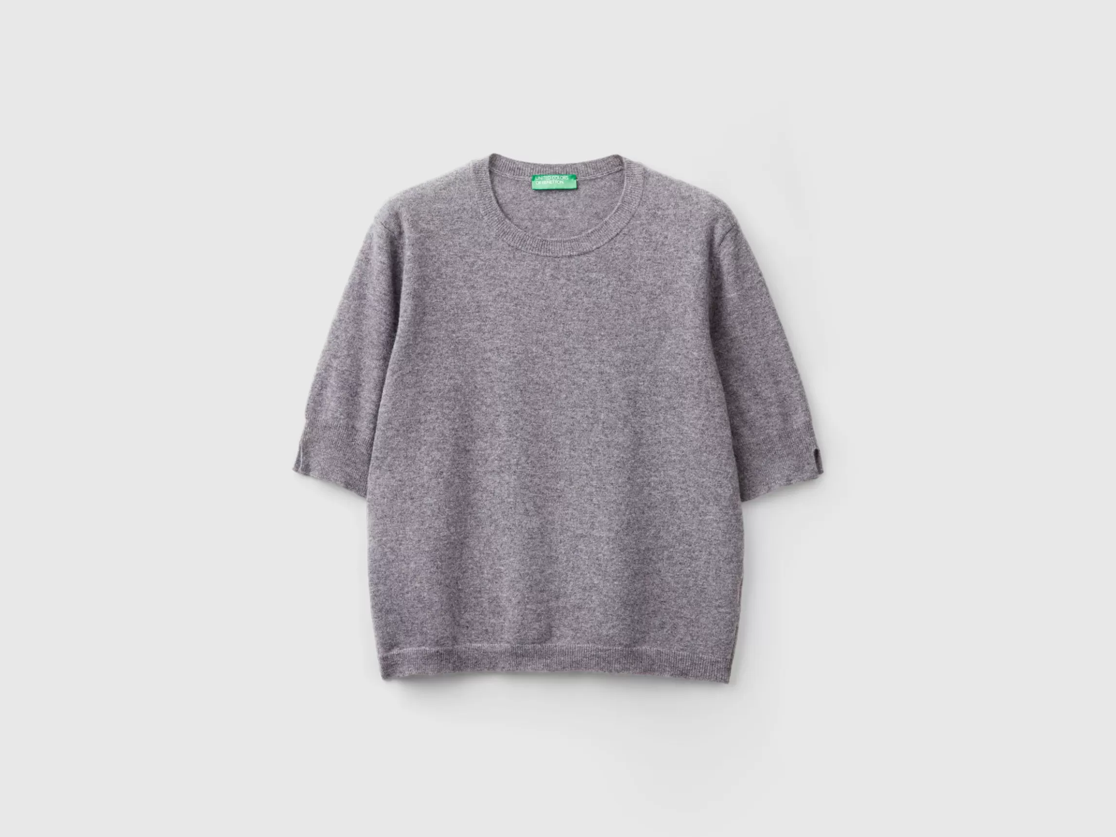 United Colors of Benetton short sleeve sweater in pure Merino wool