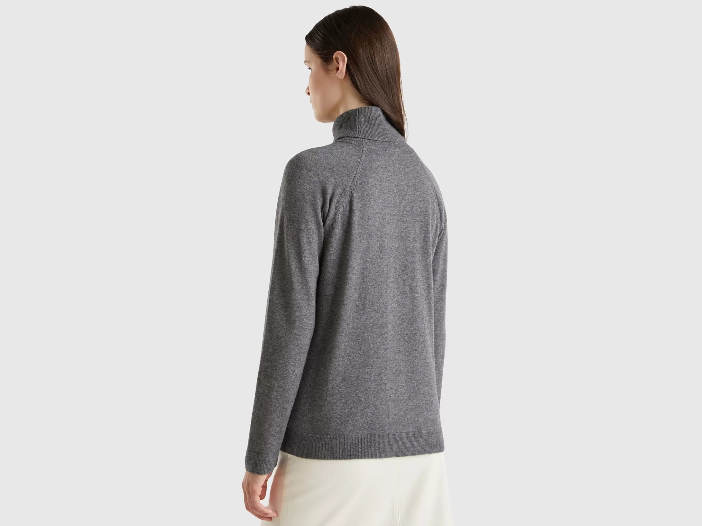 United Colors of Benetton turtleneck in wool and cashmere blend