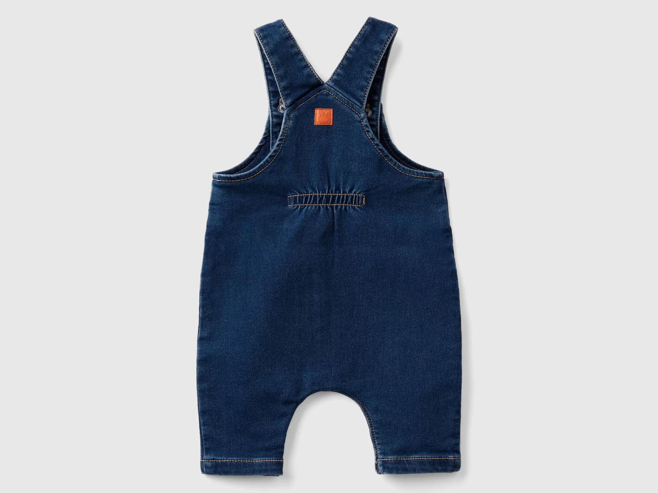 United Colors of Benetton Denim look baggy fit dungarees