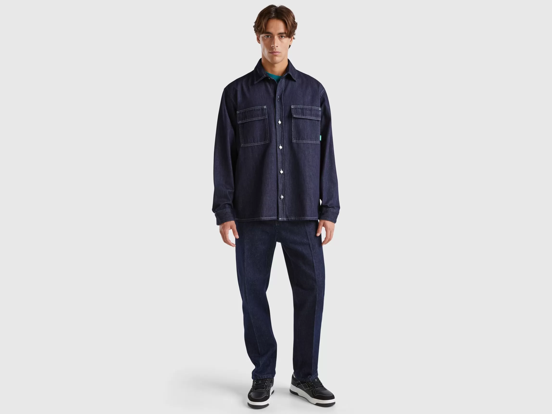 United Colors of Benetton Denim overshirt