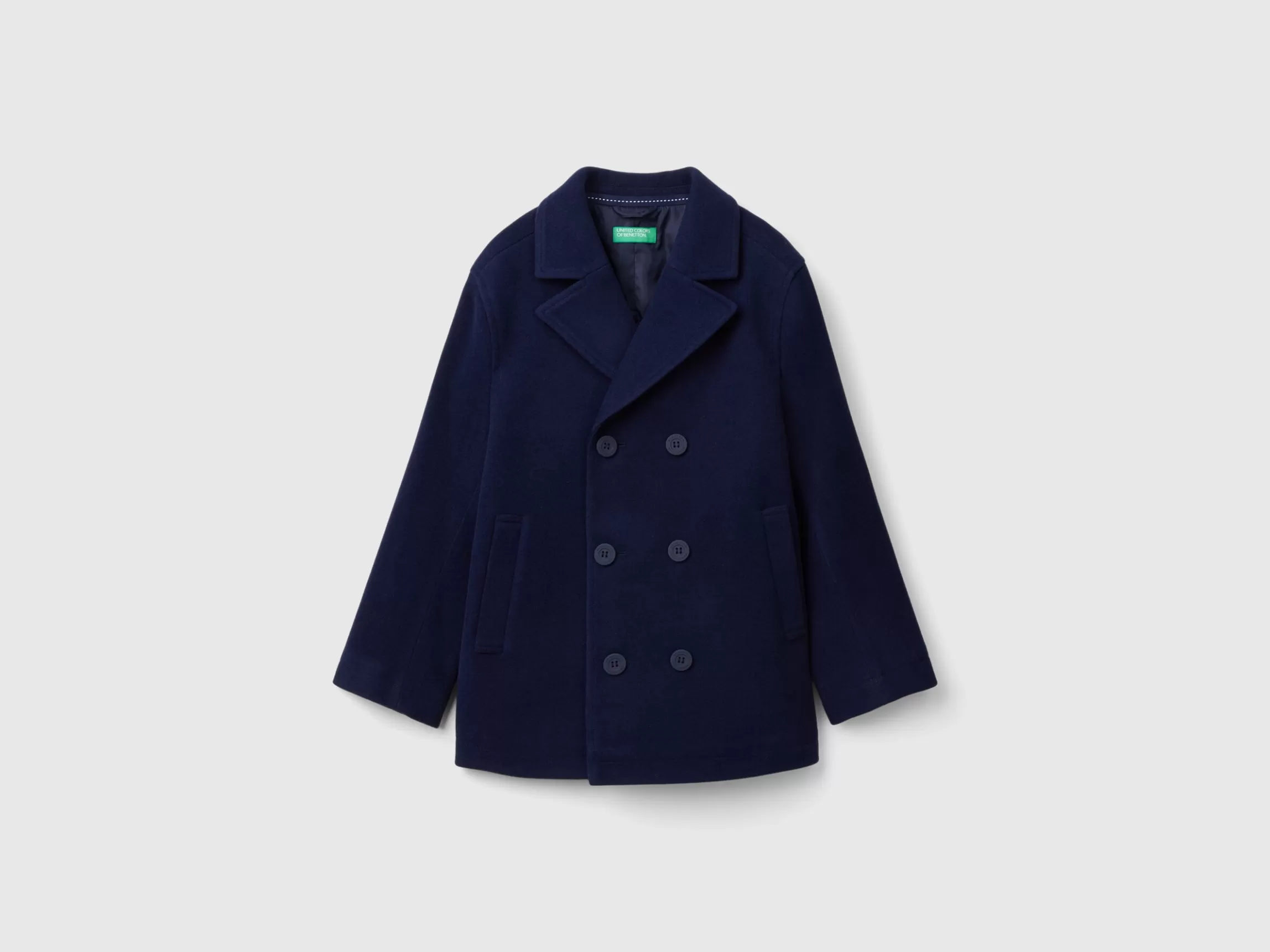 United Colors of Benetton Double-breasted coat in wool blend