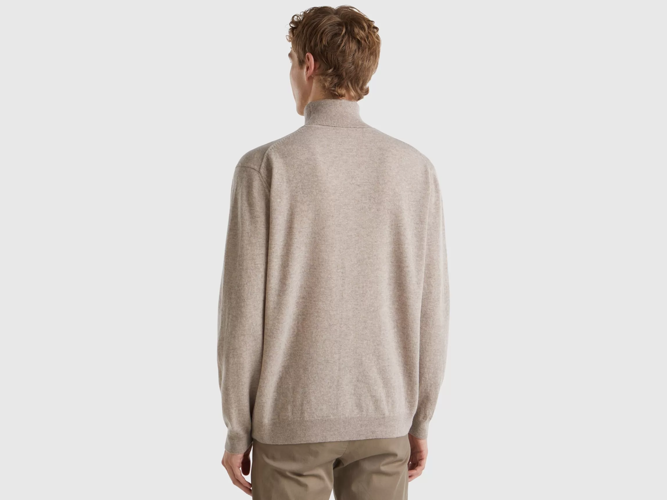 United Colors of Benetton turtleneck in pure Merino wool