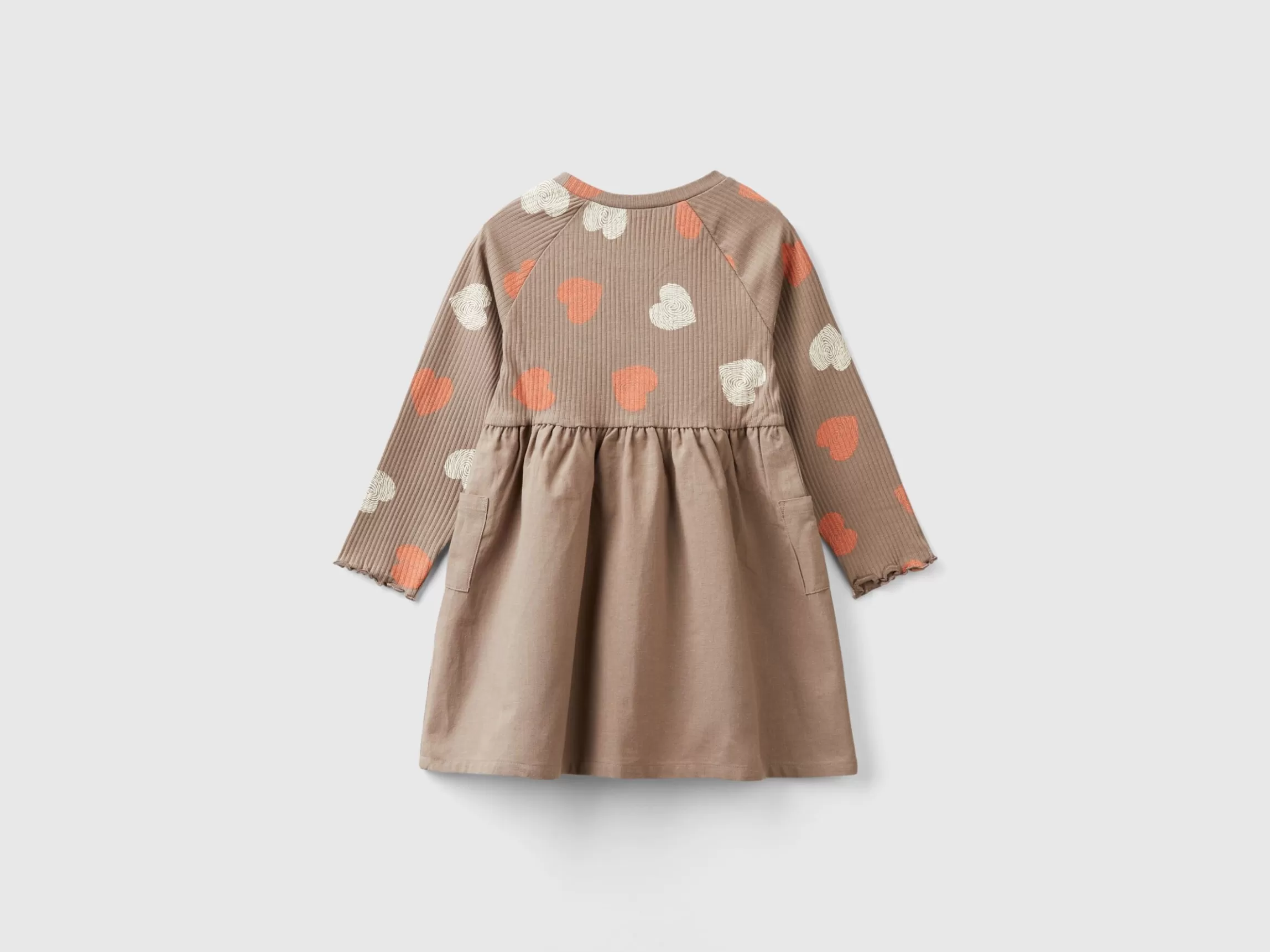 United Colors of Benetton Dress with print and buttons