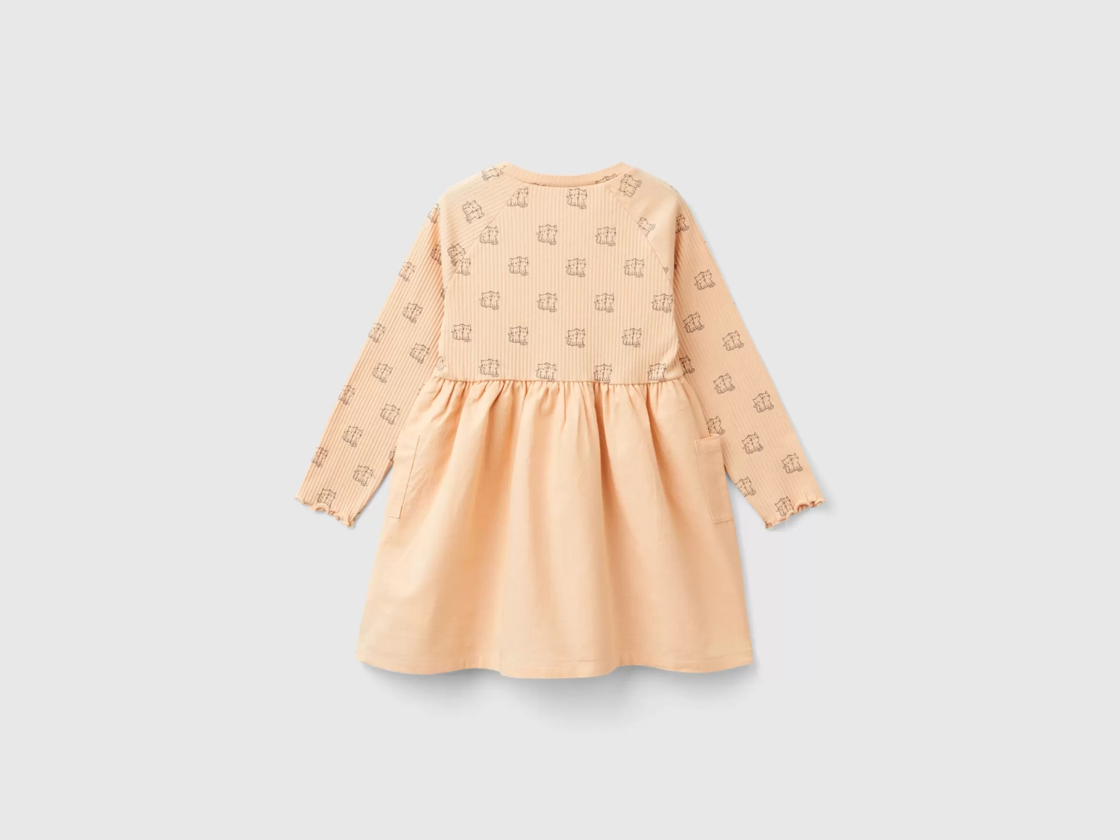 United Colors of Benetton Dress with print and buttons