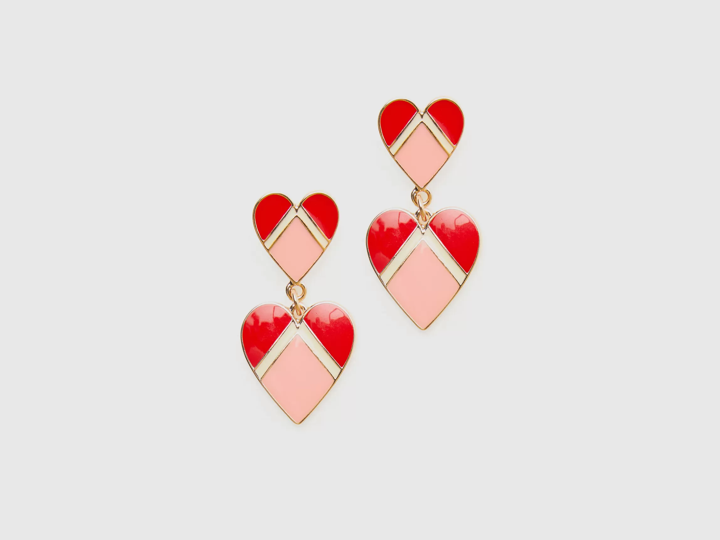 United Colors of Benetton Earrings with heart pendant
