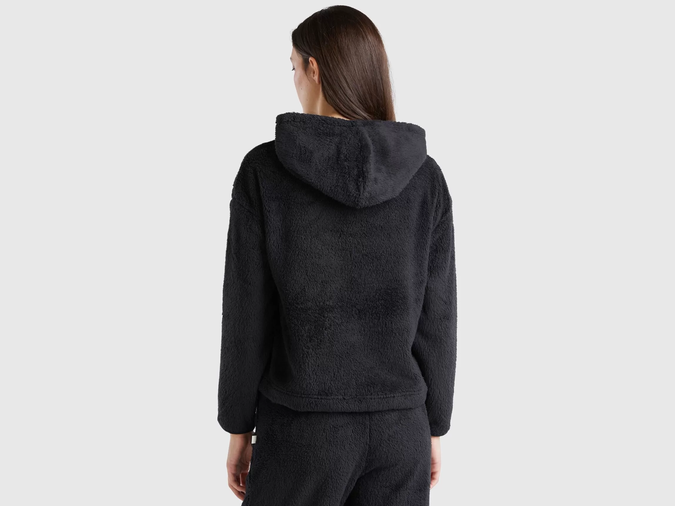 United Colors of Benetton Faux fur hooded sweater