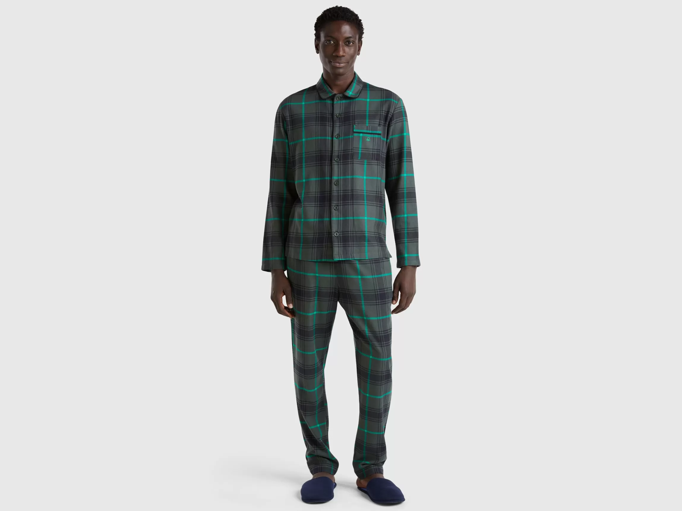 United Colors of Benetton Flannel tartan pyjamas