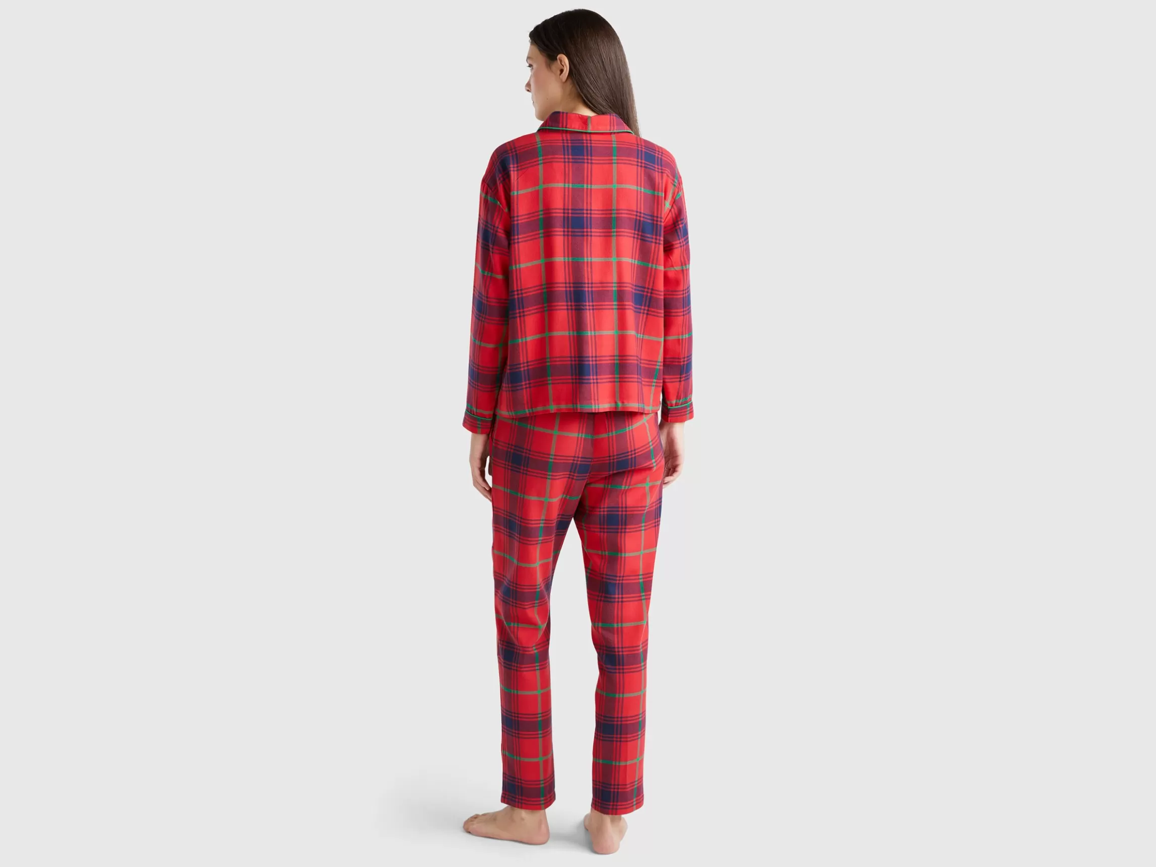 United Colors of Benetton Flannel tartan pyjamas