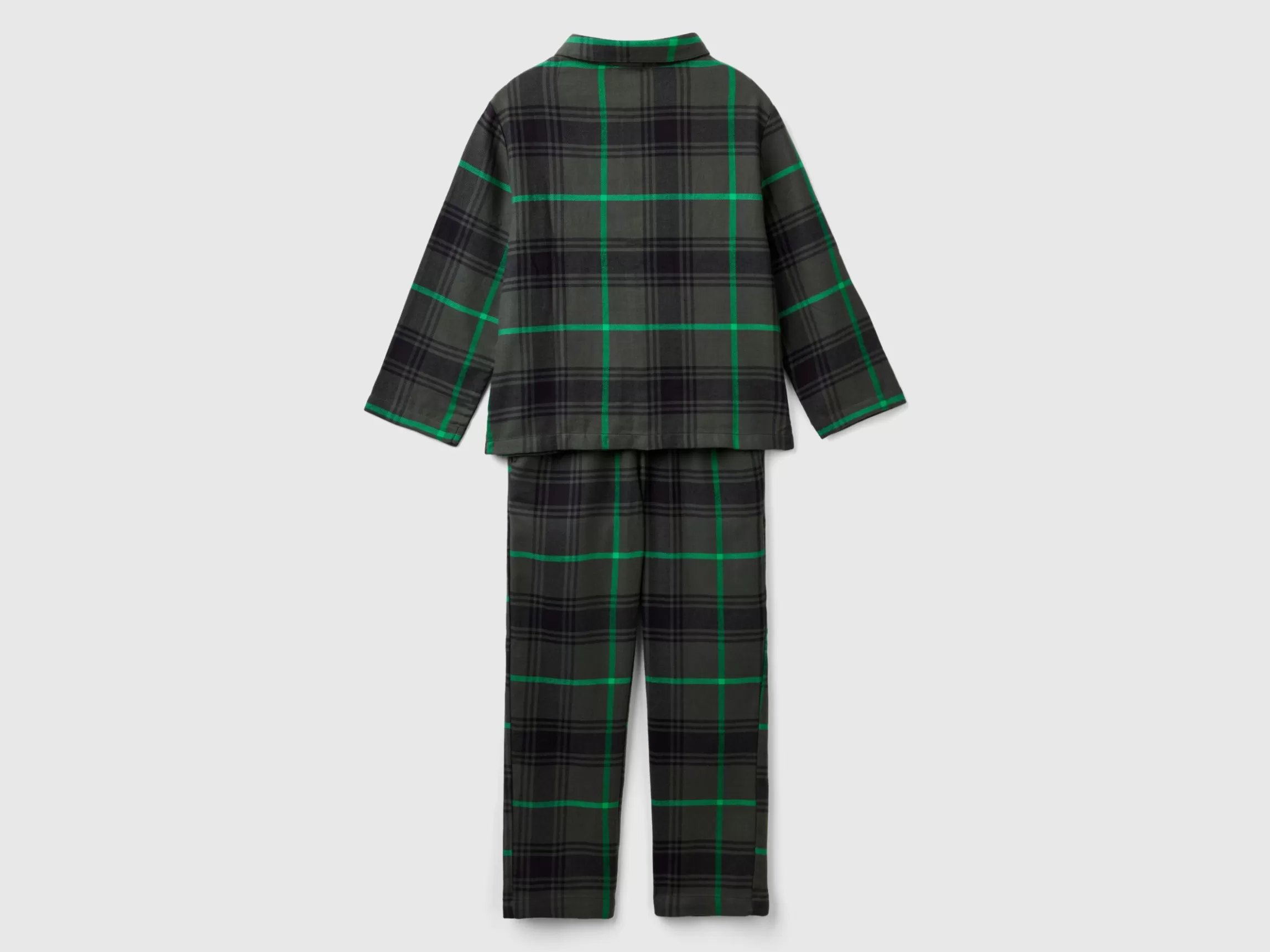 United Colors of Benetton Flannel tartan pyjamas