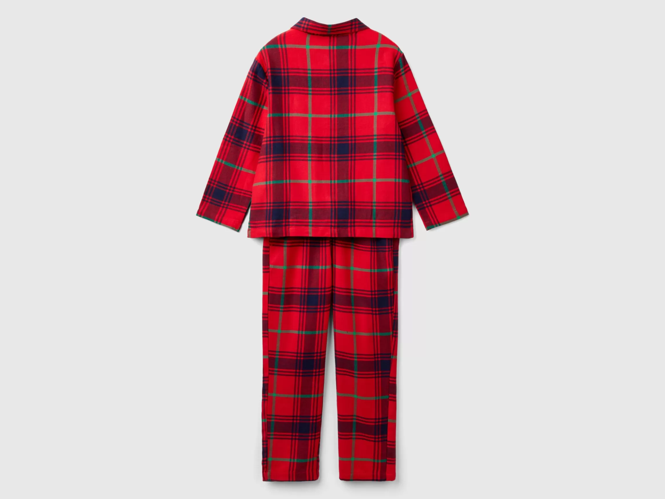 United Colors of Benetton Flannel tartan pyjamas